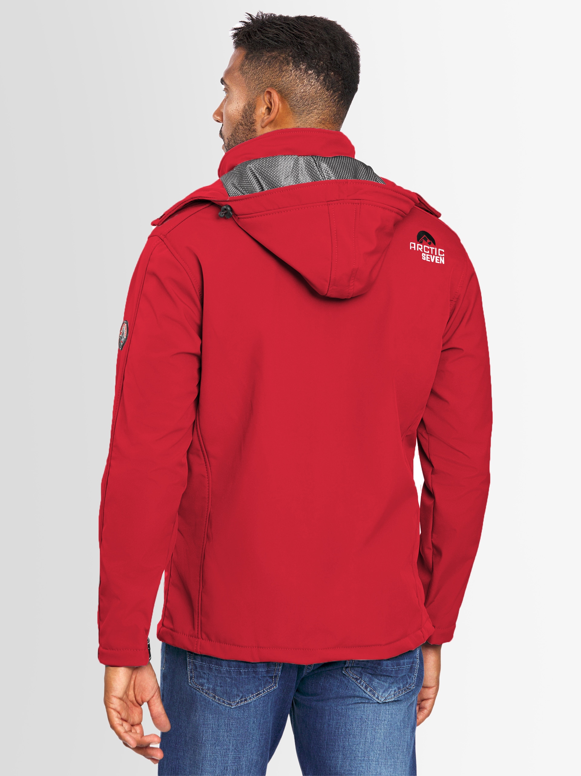 Arctic Seven Softshelljacke »ASAdventuraa«, sportliche Outdoorjacke mit abnehmbarer Kapuze