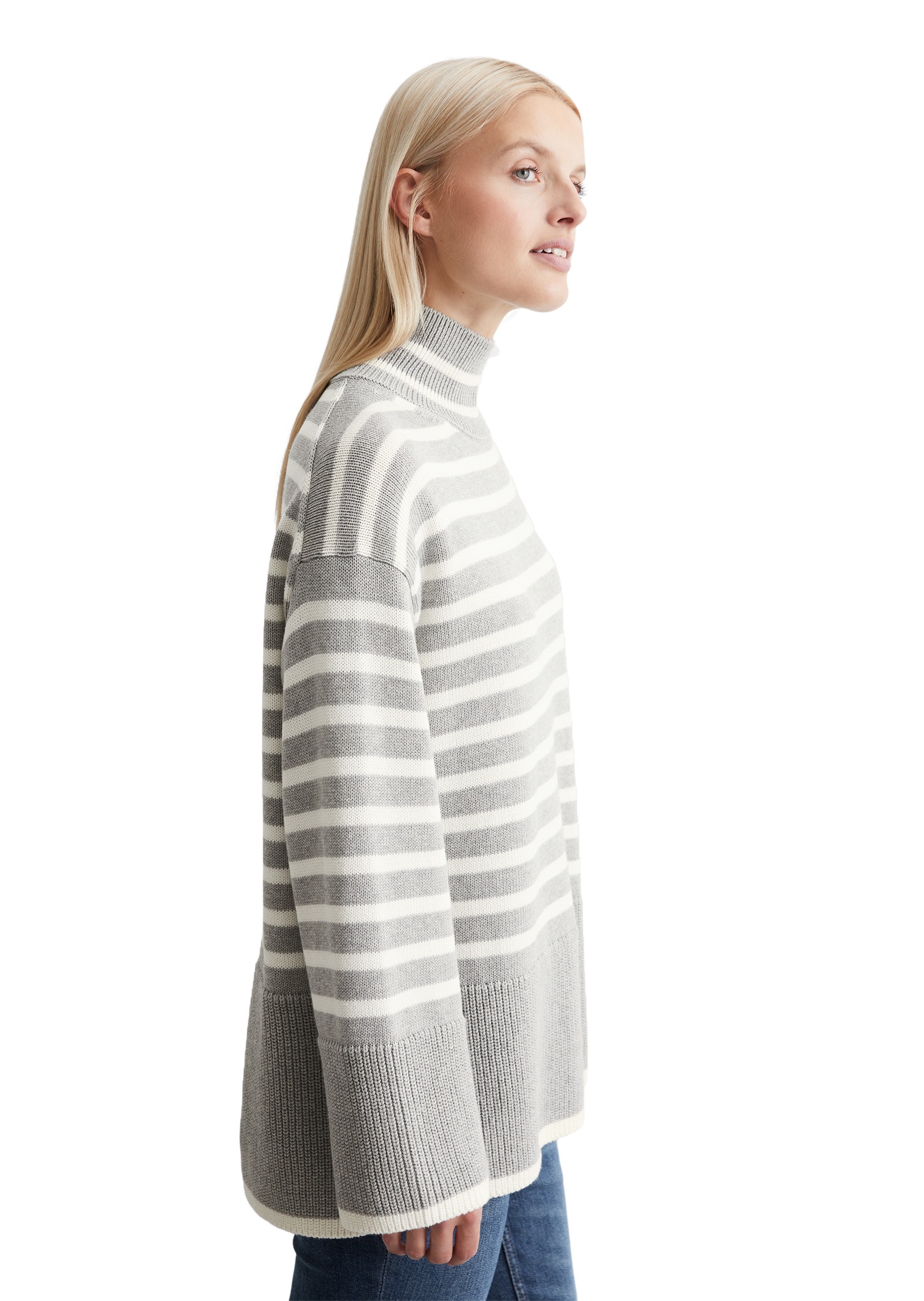 Marc O'Polo Strickpullover »mit Streifen-Dessin«
