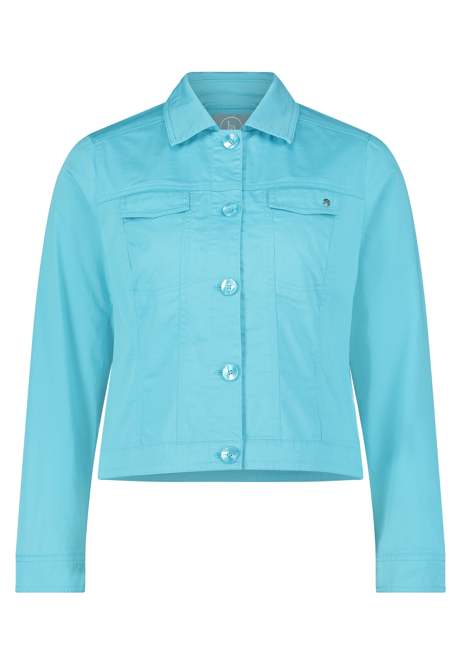 Betty&Co Jackenblazer »Betty & Co Jeansjacke mit Kragen«, Taschen