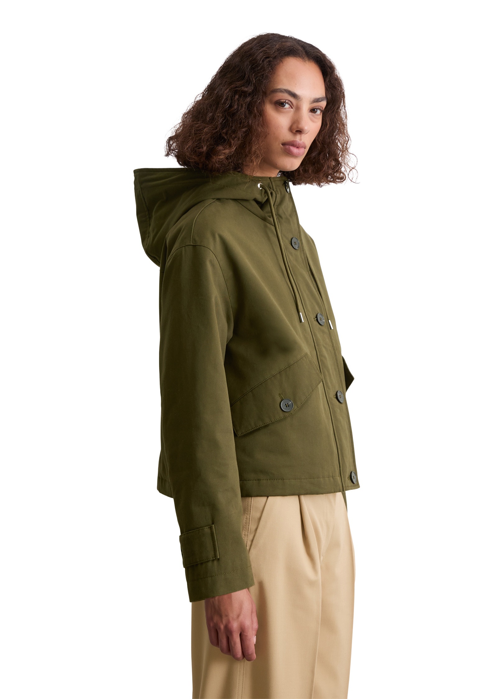 Marc OPolo Outdoorjacke "aus gepeachtem Baumwoll-Twill" günstig online kaufen