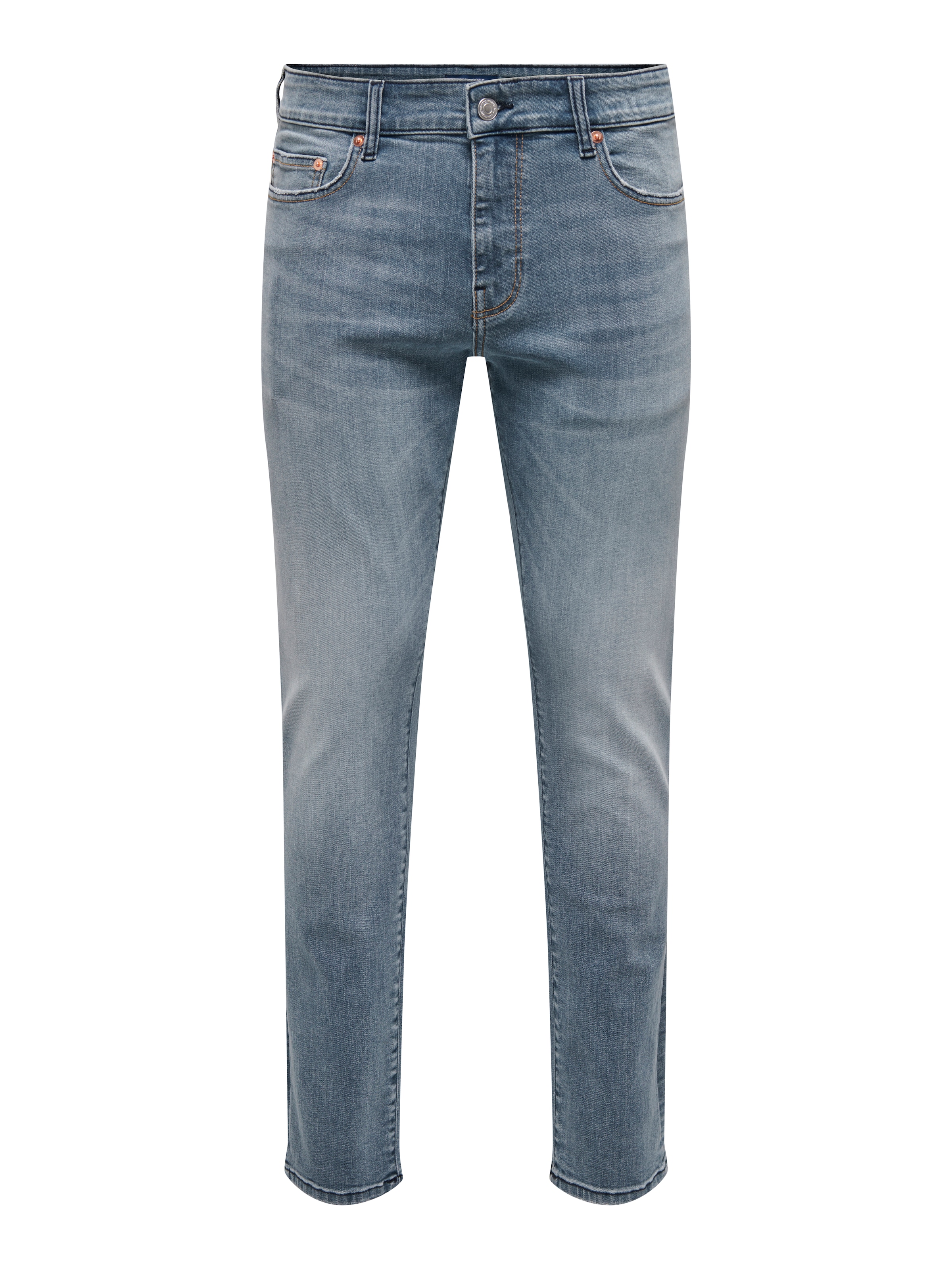 ONLY & SONS »OS ONSLOOM SLIM BLUE GREY 40« mit Destroyed Effekt