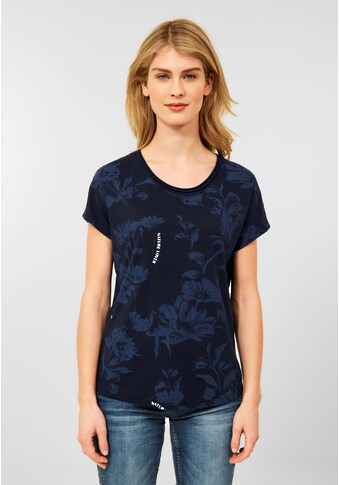 Cecil T-Shirt »CECIL Shirt mit Blumenprint«, mit Wording-Print kaufen