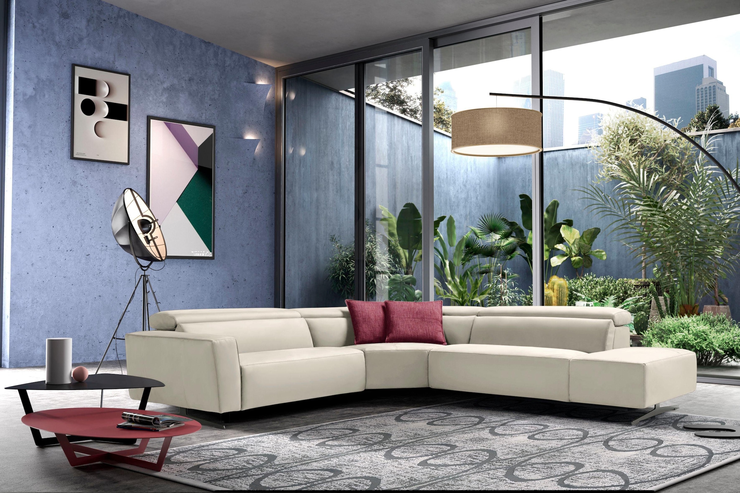 Egoitaliano Ecksofa "Stefanie-e, Designsofa der Extraklasse, bequem mit hoh günstig online kaufen