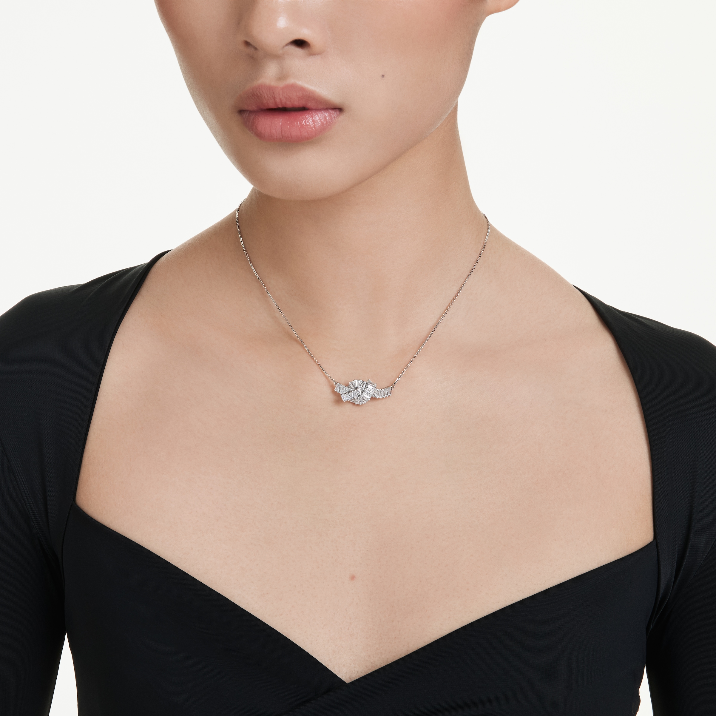 Swarovski Kette mit Anhänger »Schmuck Geschenk Matrix Halskette«, mit Swarovski® Kristall, Swarovski® Zirkonia (synth.)