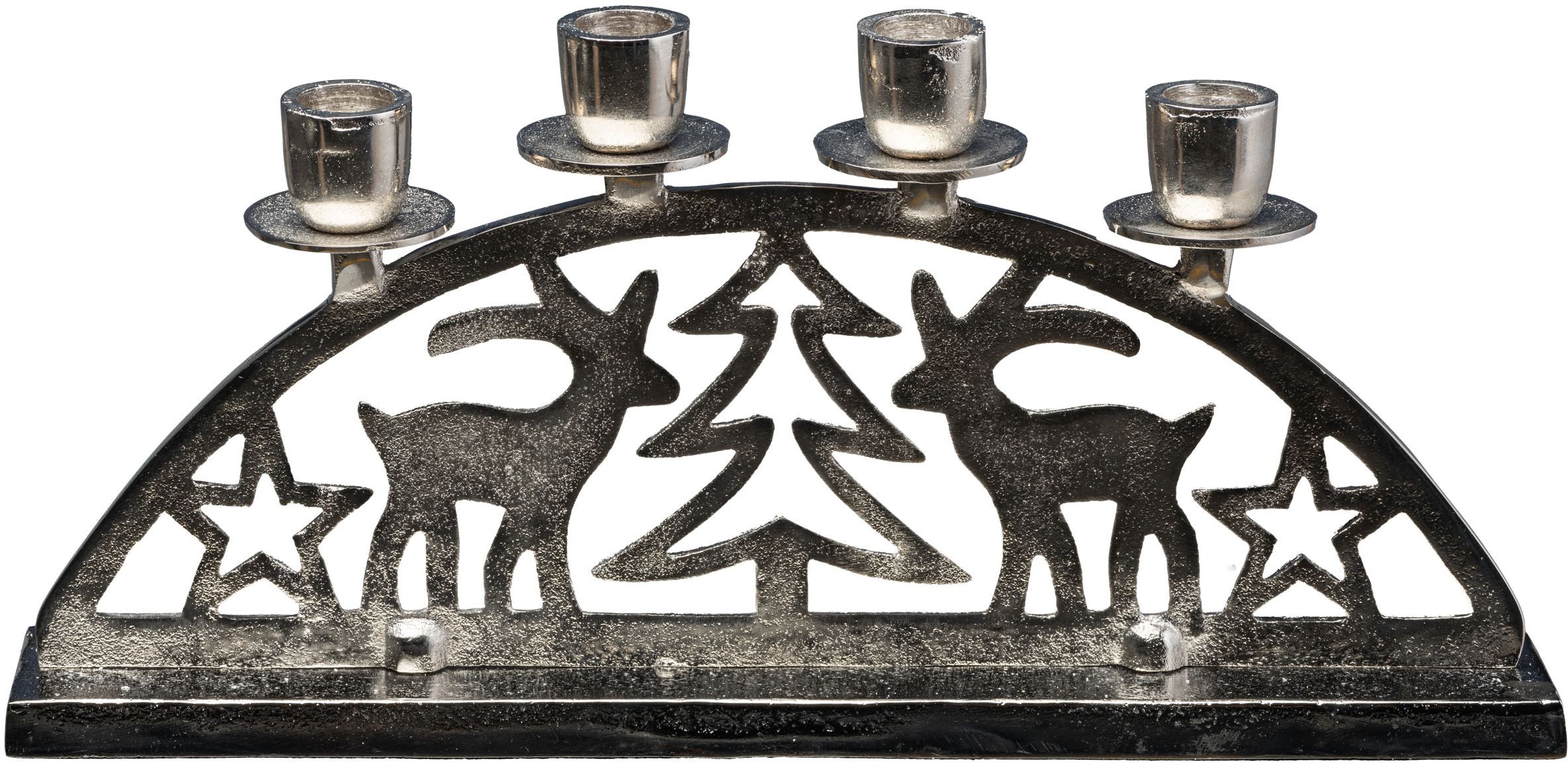 Creativ home Adventsleuchter "Weihnachtslandschaft für 4 Stabkerzen" günstig online kaufen