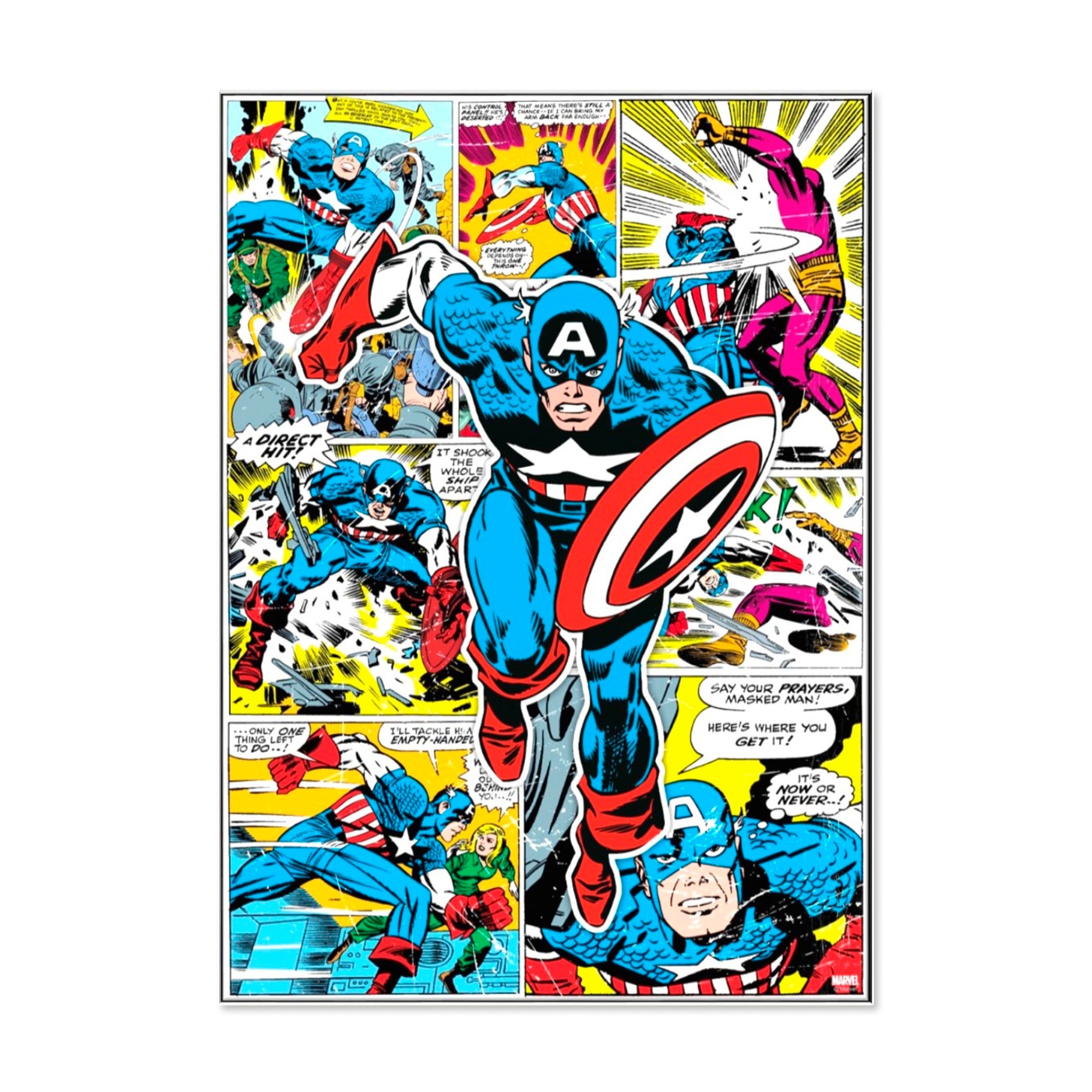 Art for the home Leinwandbild "CAPTAIN AMERICA", Fantasy