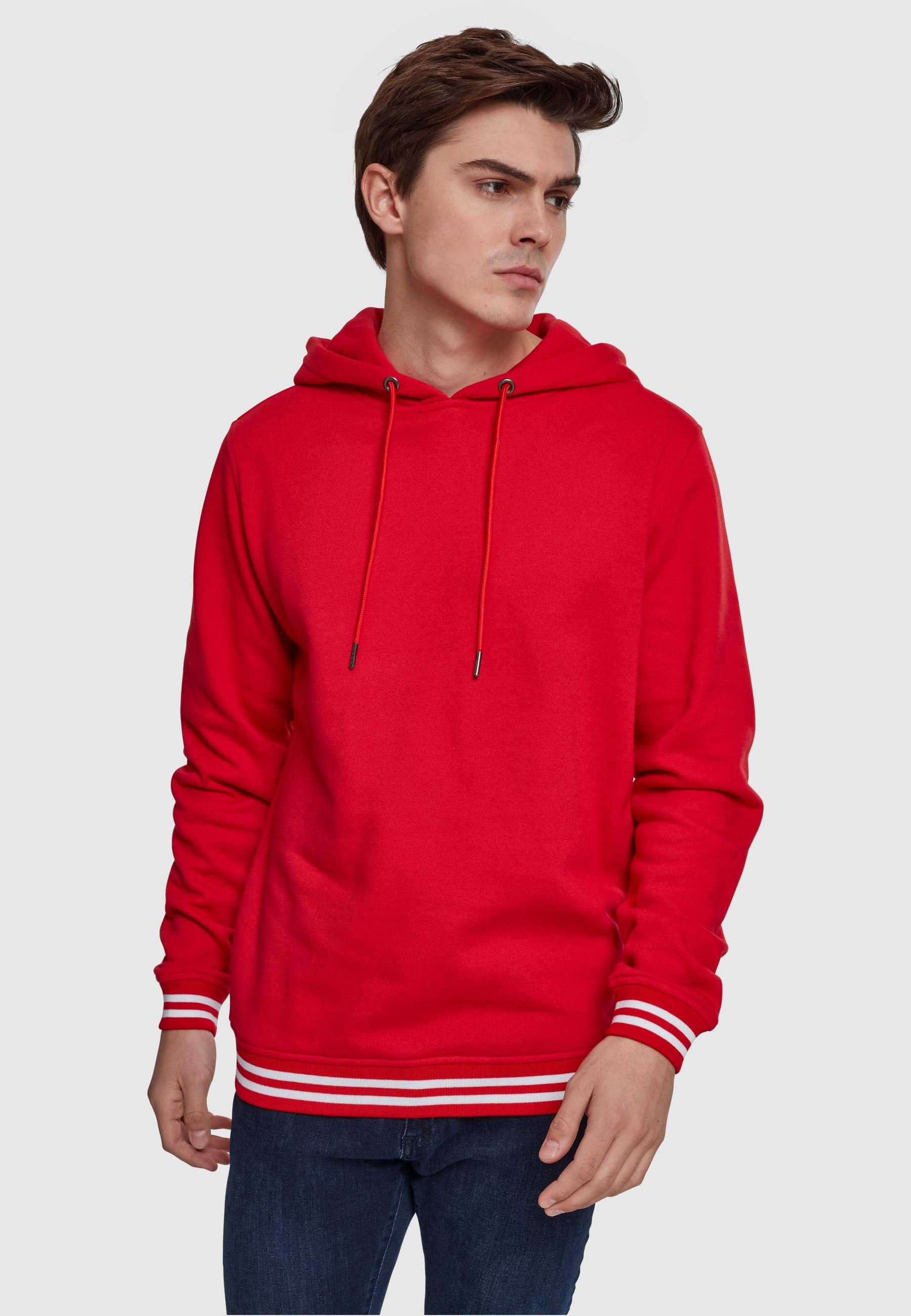 URBAN CLASSICS Sweatshirt »Urban Classics Herren College Sweat Hoody«, (1 tlg.)
