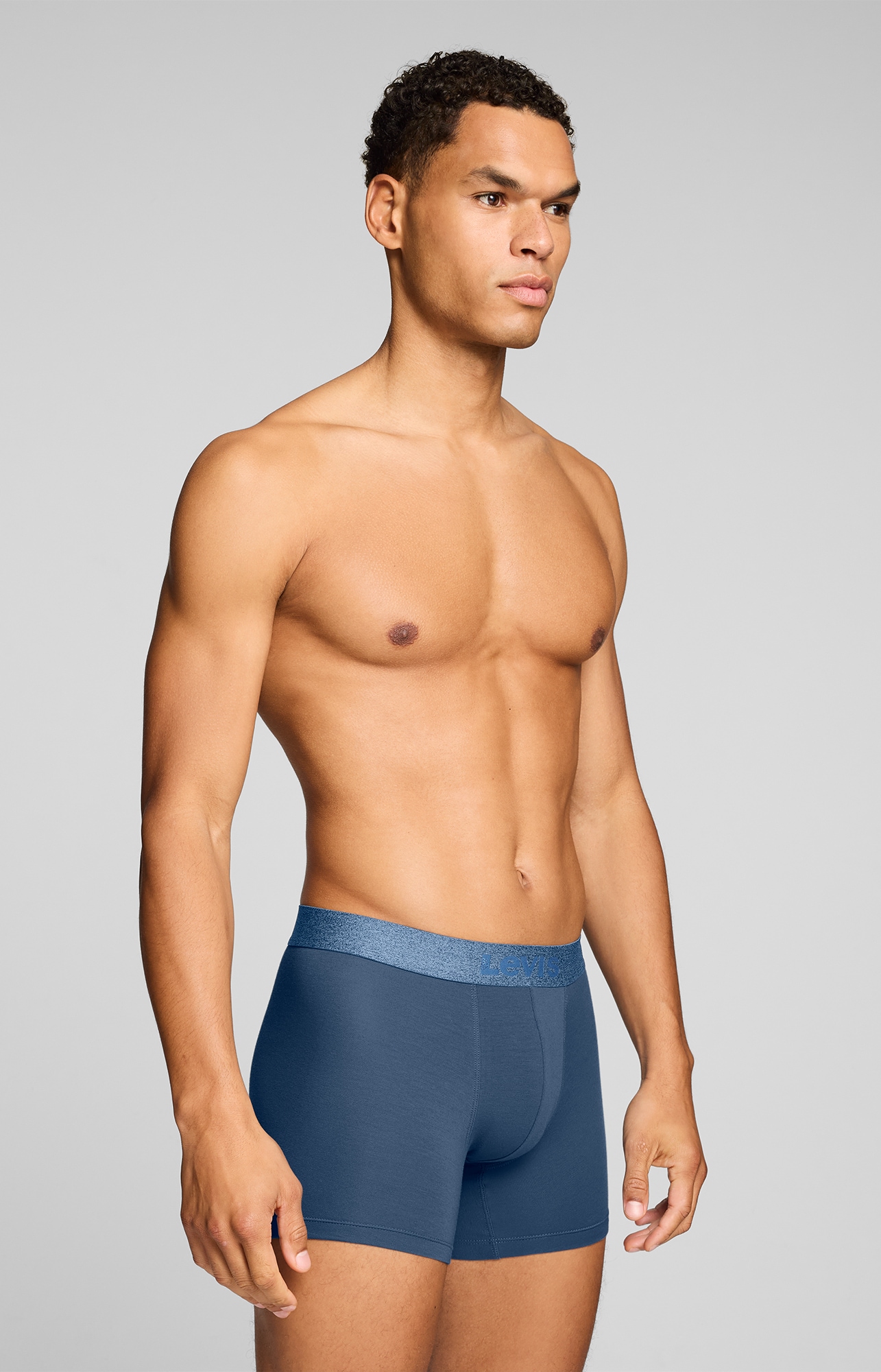 Levi's® Boxer »LEVIS MEN MEL WB BOXER BRIEF« ohne Eingriff, tonaler Logobund, elastisch, Cotton-Mix