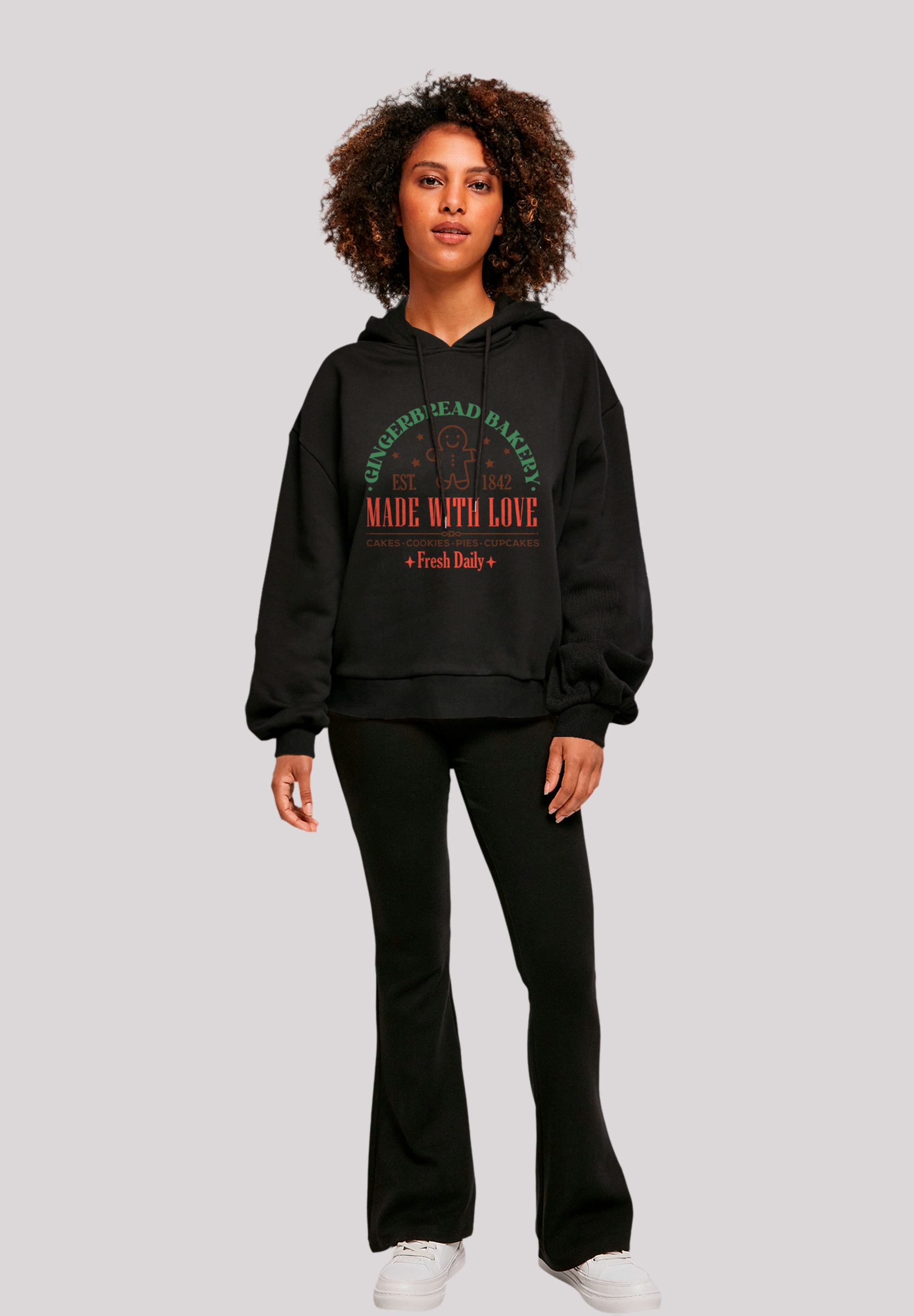 F4NT4STIC Kapuzenpullover »Weihnachten Gingerbread Bakery Collegiate«, Premium Qualität, Christmas Collection