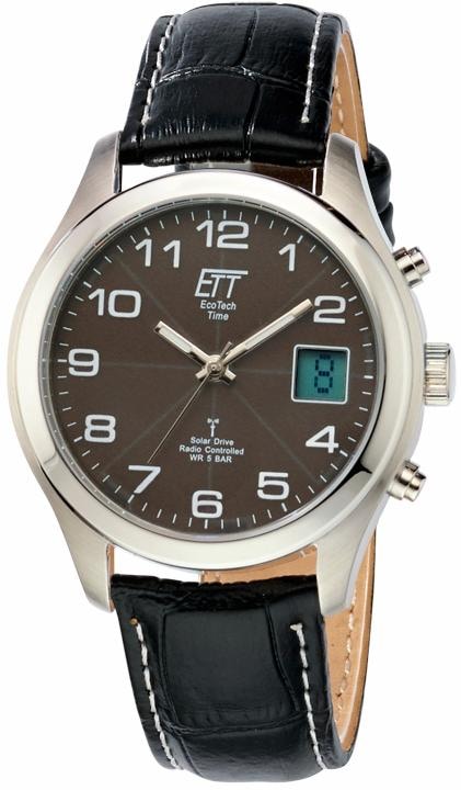 ETT Funkuhr »EGS-11330-50L«, Armbanduhr, Herrenuhr, Datum, Solar