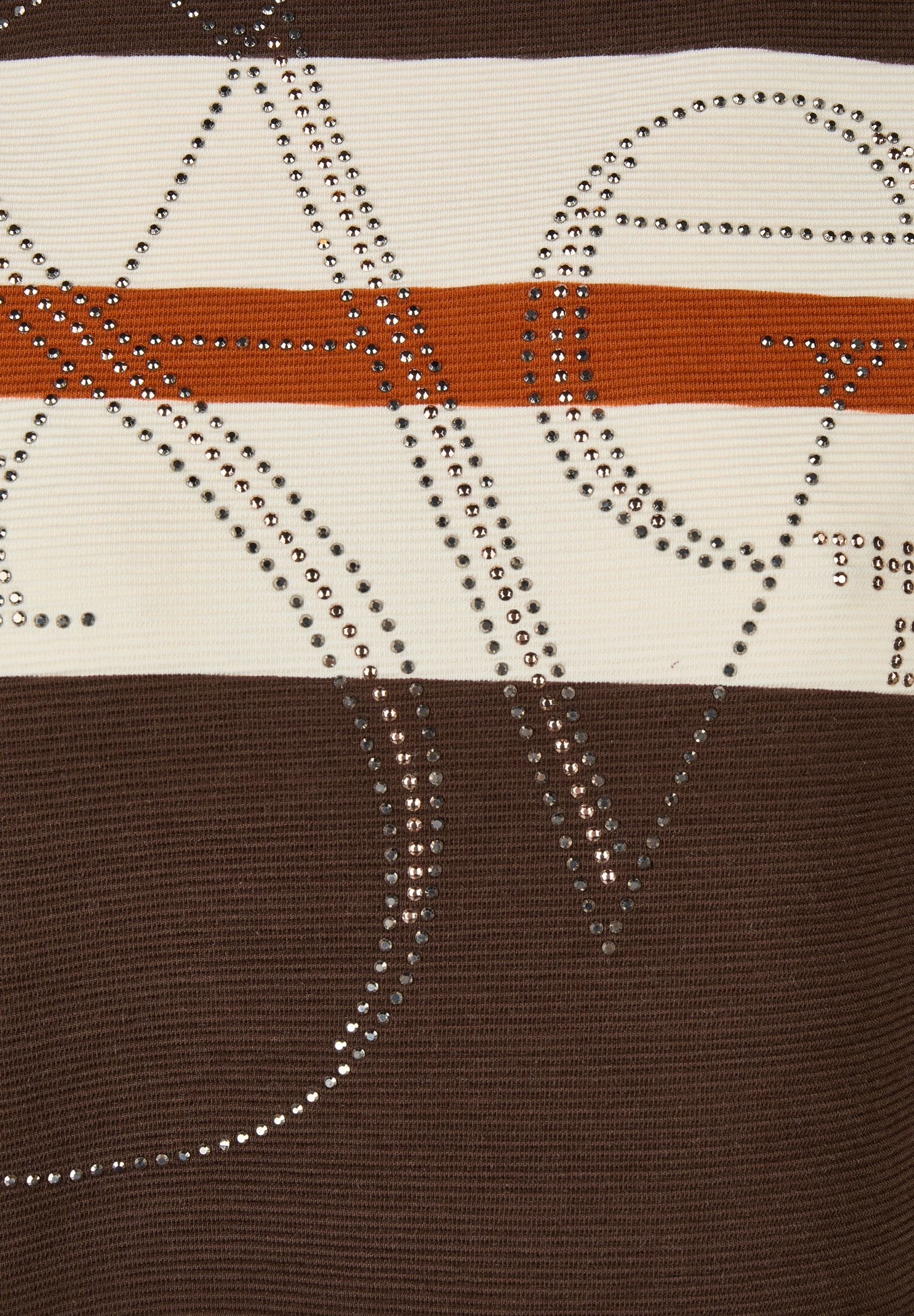 Rabe 3/4-Arm-Shirt mit Streifenmuster und Glitzer-Wording