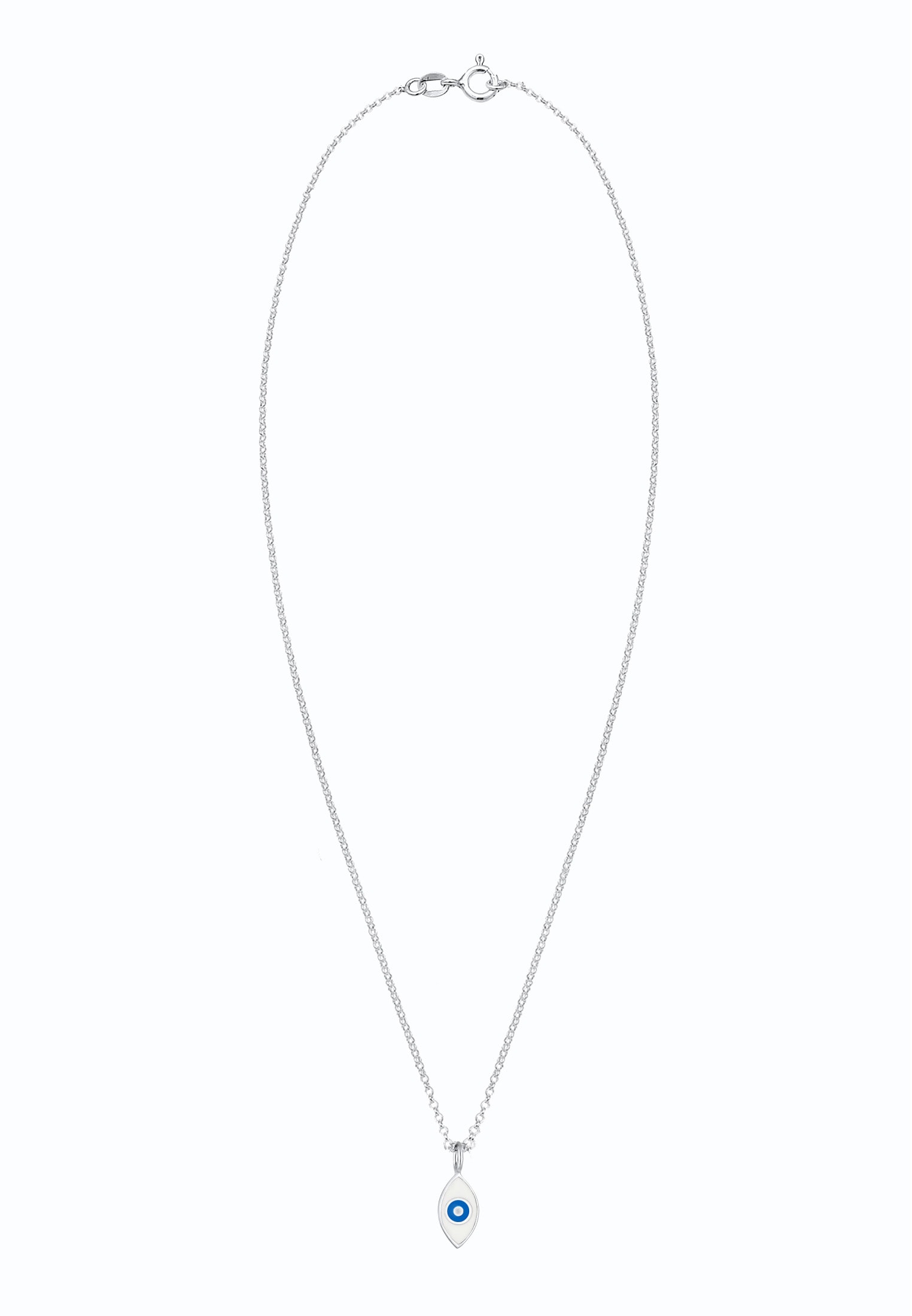 Elli Kette mit Anhänger »Erbskette Evil Eye Symbol Emaille 925er Silber«