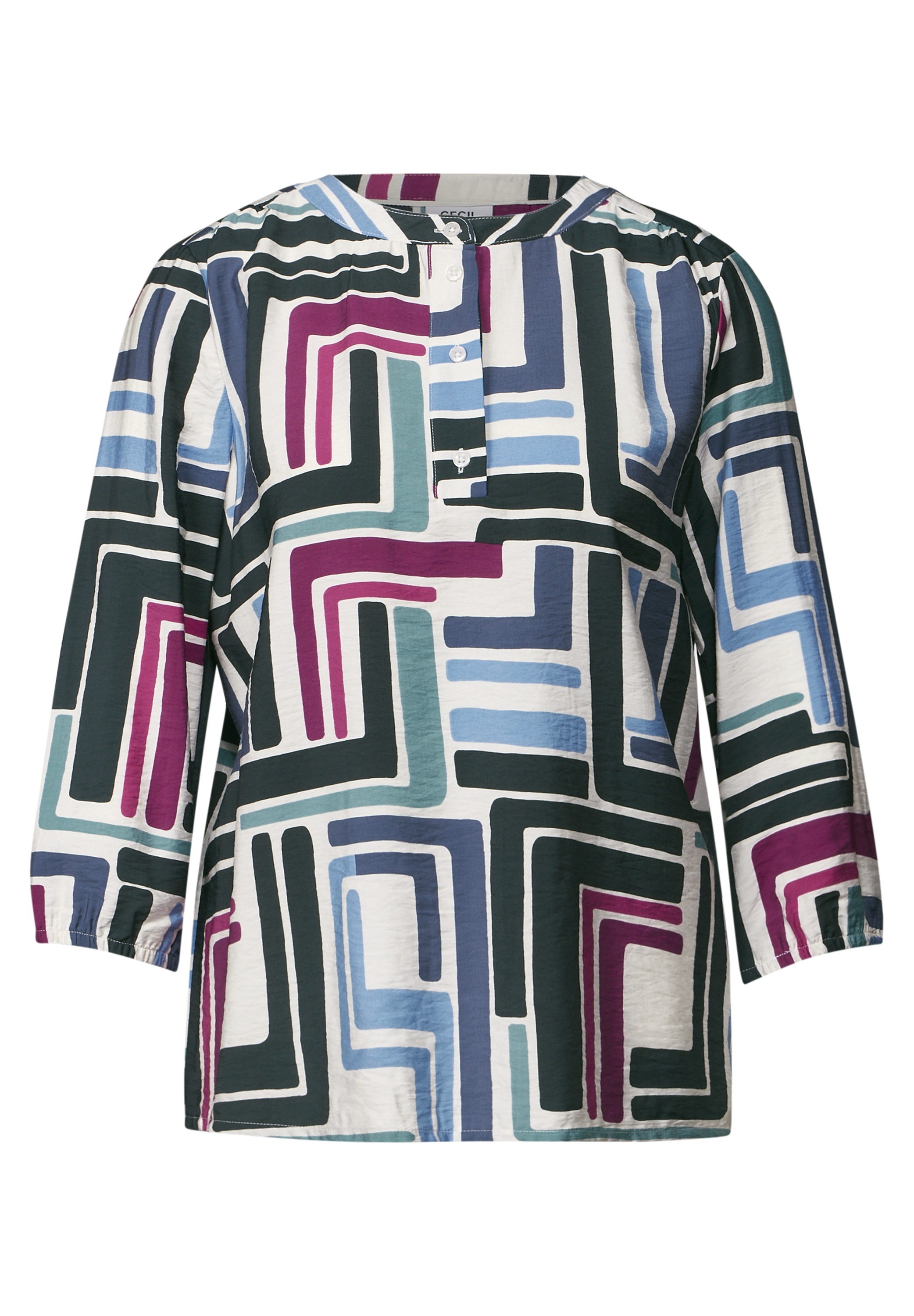 Cecil Klassische Bluse, mit 3/4 Ärmeln
