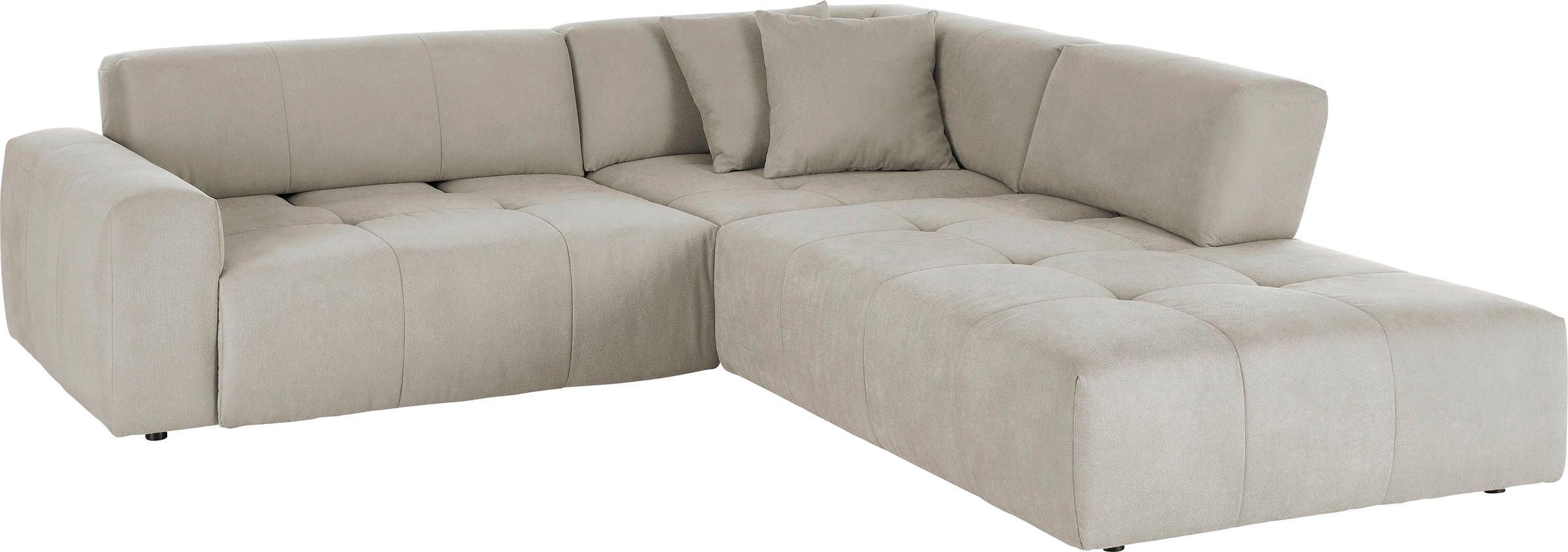 3C Candy Ecksofa »Yoshy Komfortsofa, bequem und modern, hochwertige Verarbeitungsdetails«, Zwei verschiedene Sitztiefen durch verstellbare Rückenlehne, L-Form