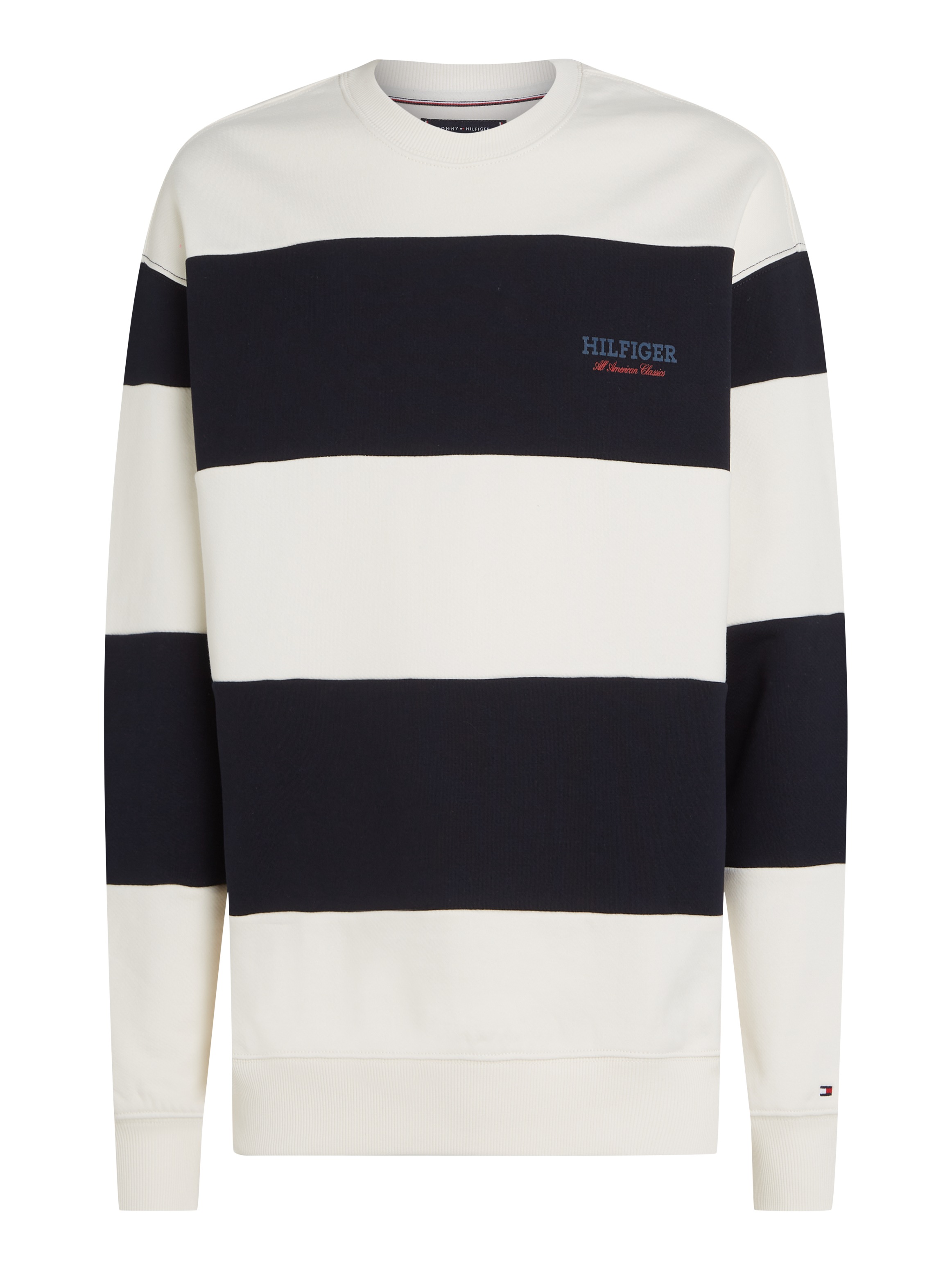 Tommy Hilfiger Sweatshirt »MONOTYPE STRIPE SWEATSHIRT«, mit großen Blockstreifen