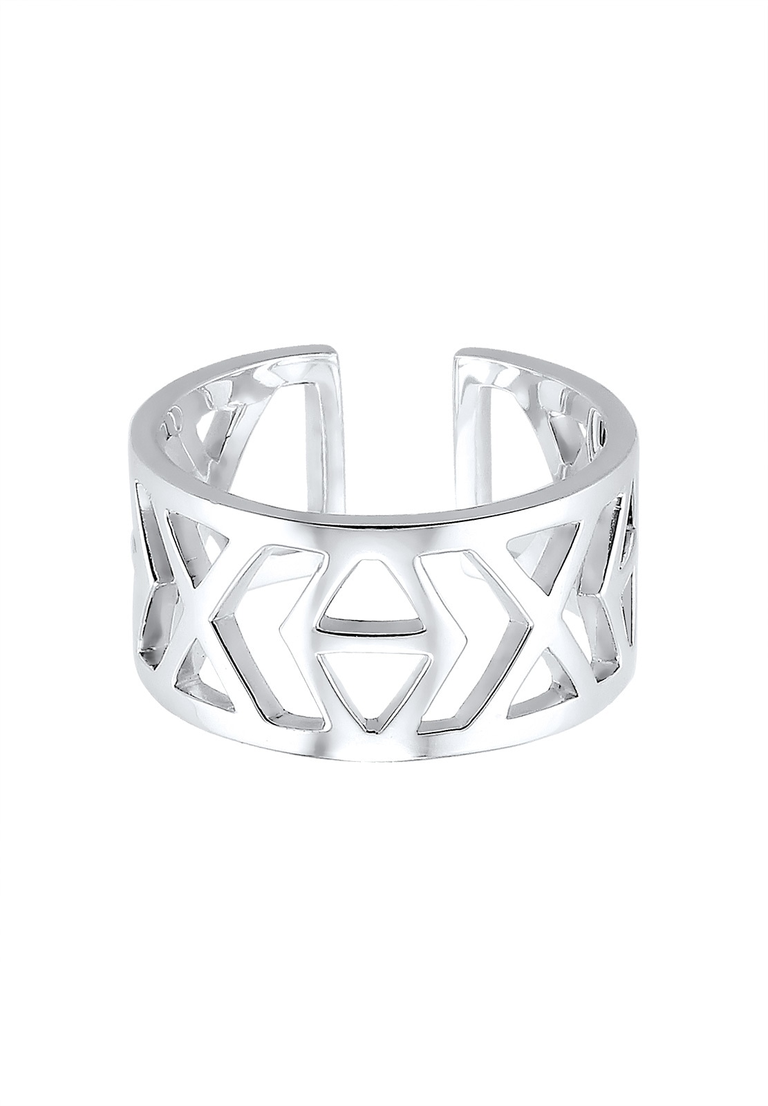 Elli Fingerring »Ikat-Muster 925 Sterling Silber«