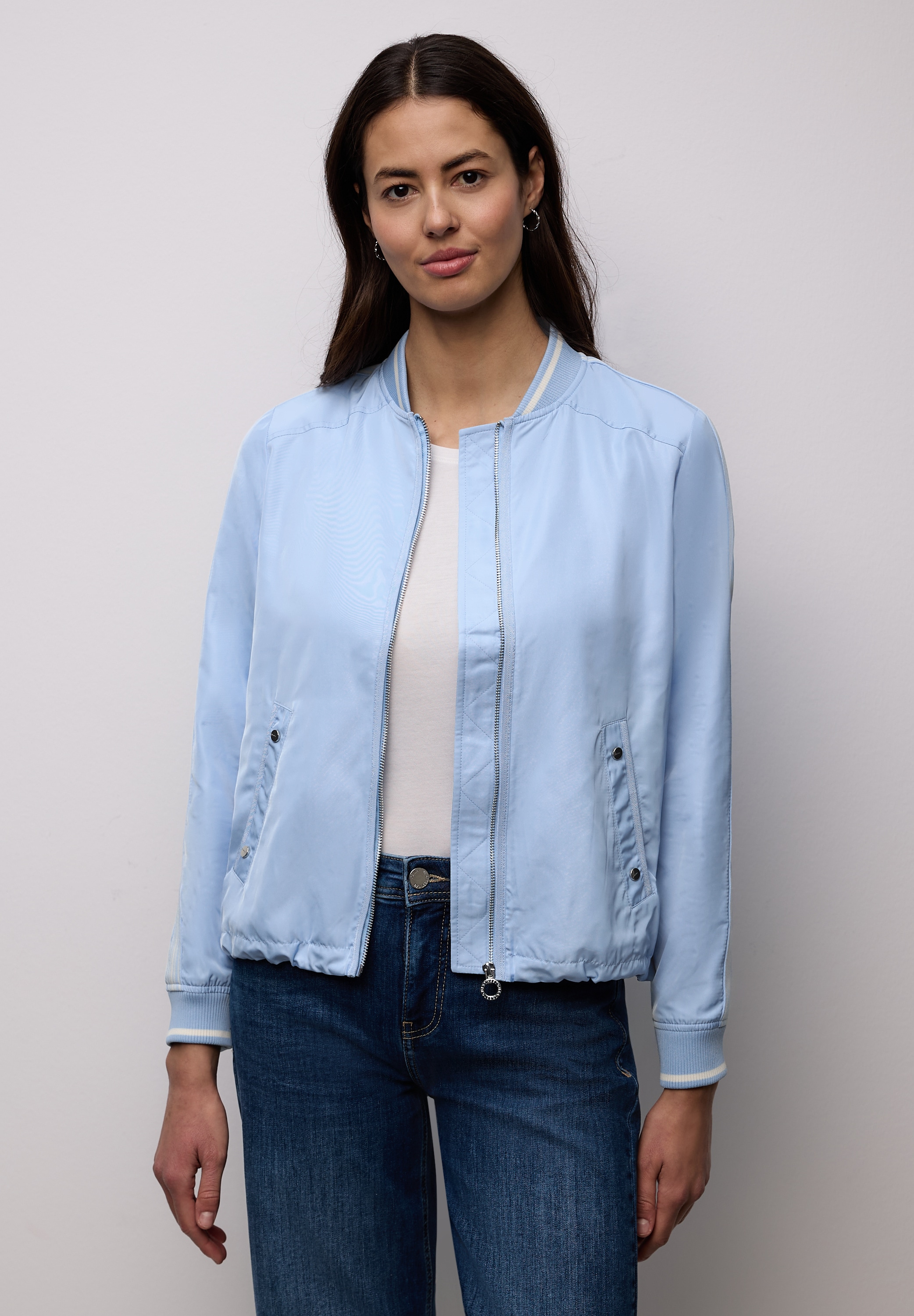 STREET ONE Blouson ohne Kapuze mit Rundhalsausschnitt
