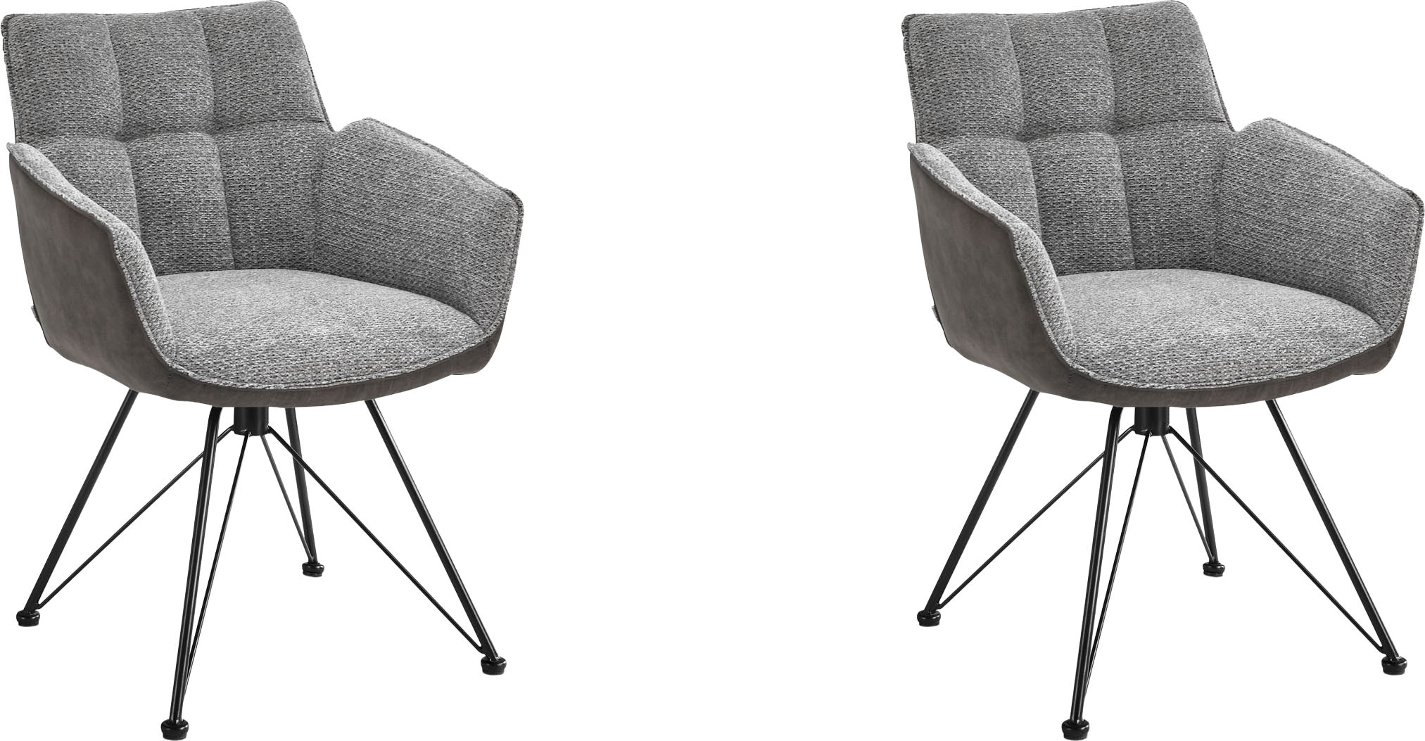 set one by Musterring Esszimmerstuhl "Frisco-B" (Set) 2 Stk.Bezug innen Che günstig online kaufen