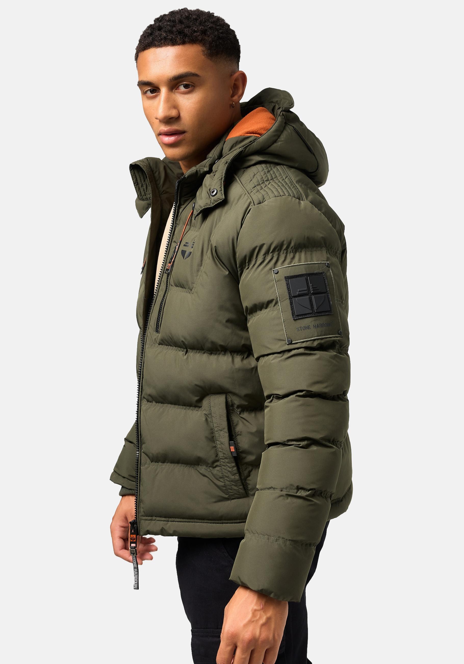 Stone Harbour Winterjacke »Arvidoo«, mit Kapuze, Modische Herren Winter Steppjacke