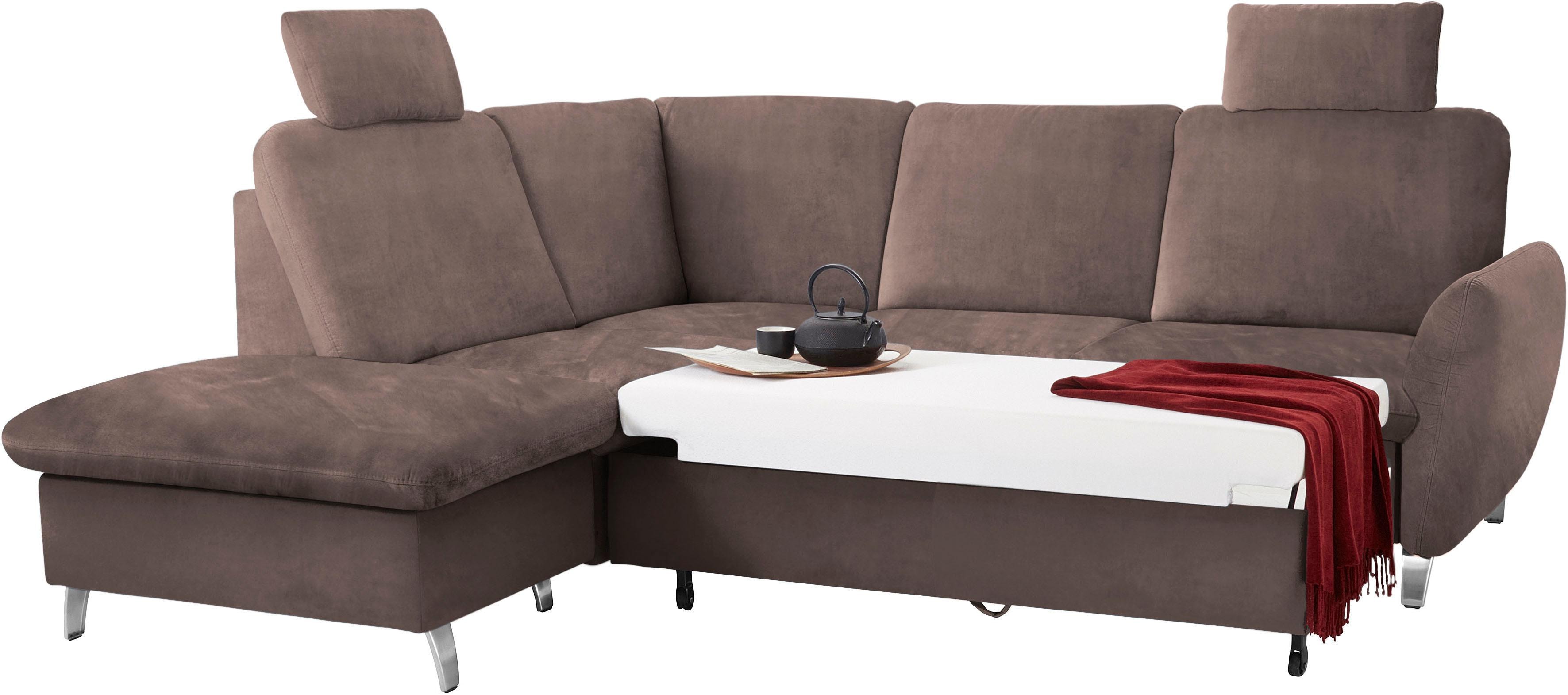 Thumbnail - sit&more Ecksofa "Daytona L-Form", mit Federkern, zwei Kopfstützen und wahlweise mit Bettfunktion