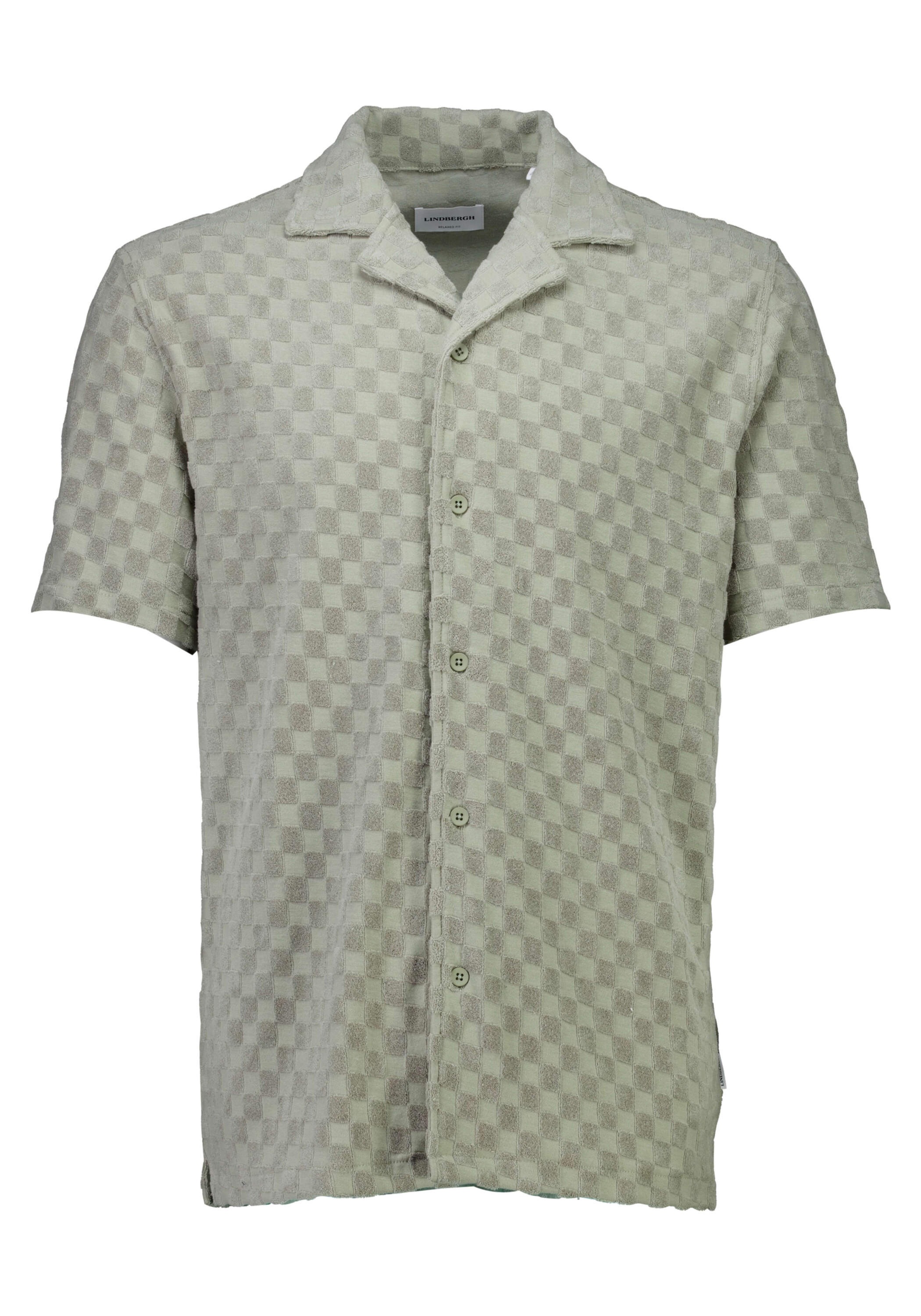 Flanellhemd LINDBERGH "Freizeithemd Relaxed Fit", Herren, Gr. S, Normalgrößen, dusty olive, Obermaterial: 83% Baumwolle, 17% Polyester, Hemden 3