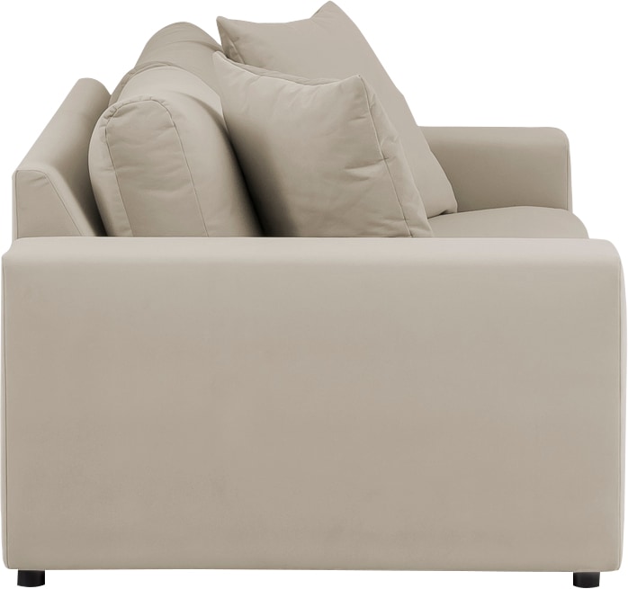 andas 3-Sitzer »SLEETLAND XXL in Samtvelours oder Vintage-Leder-Optik«, besonders groß und bequem