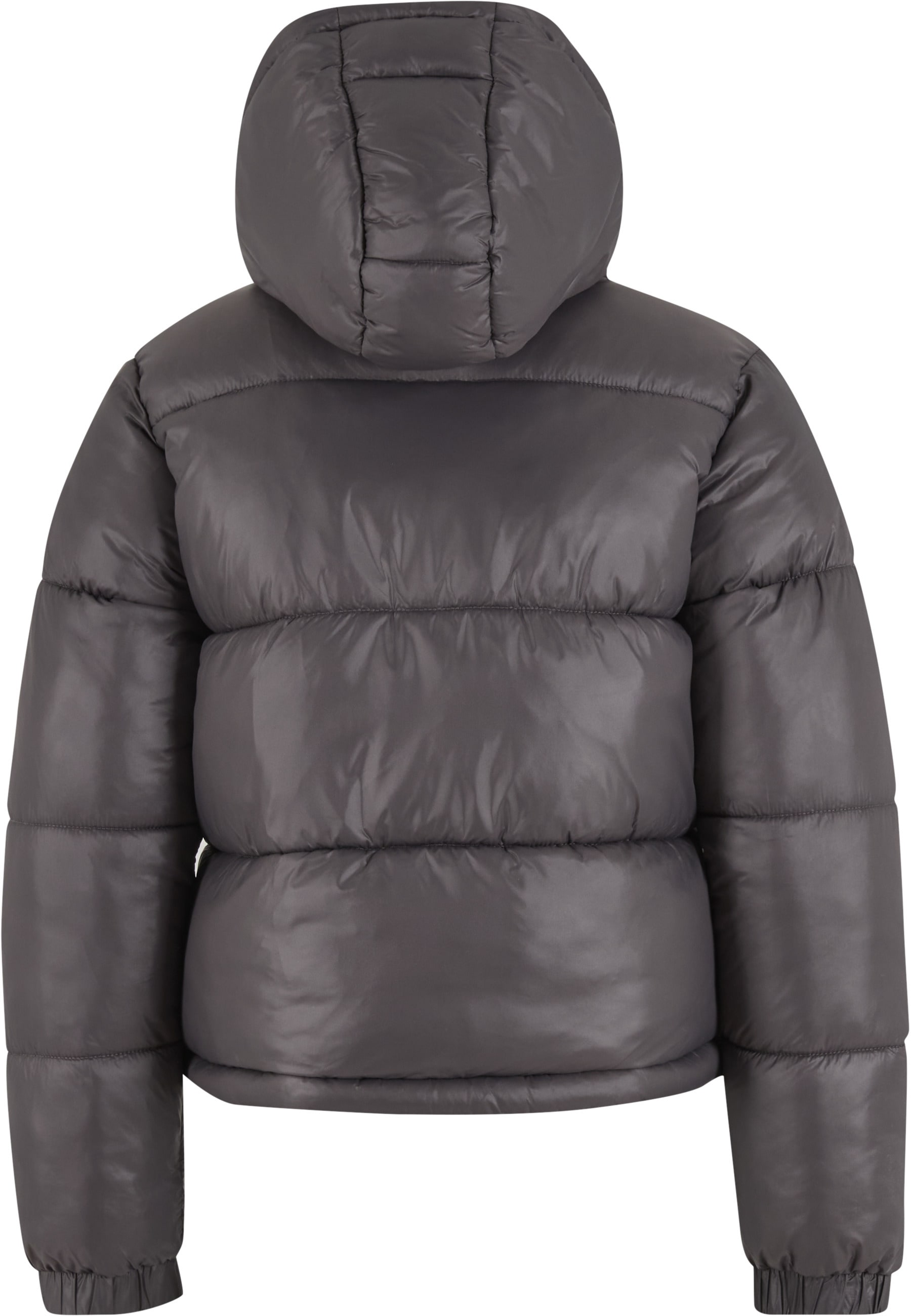 URBAN CLASSICS Winterjacke »Urban Classics Boys Shiny Puffer Jacket With Hood« 1 Stk. tlg. mit Kapuze