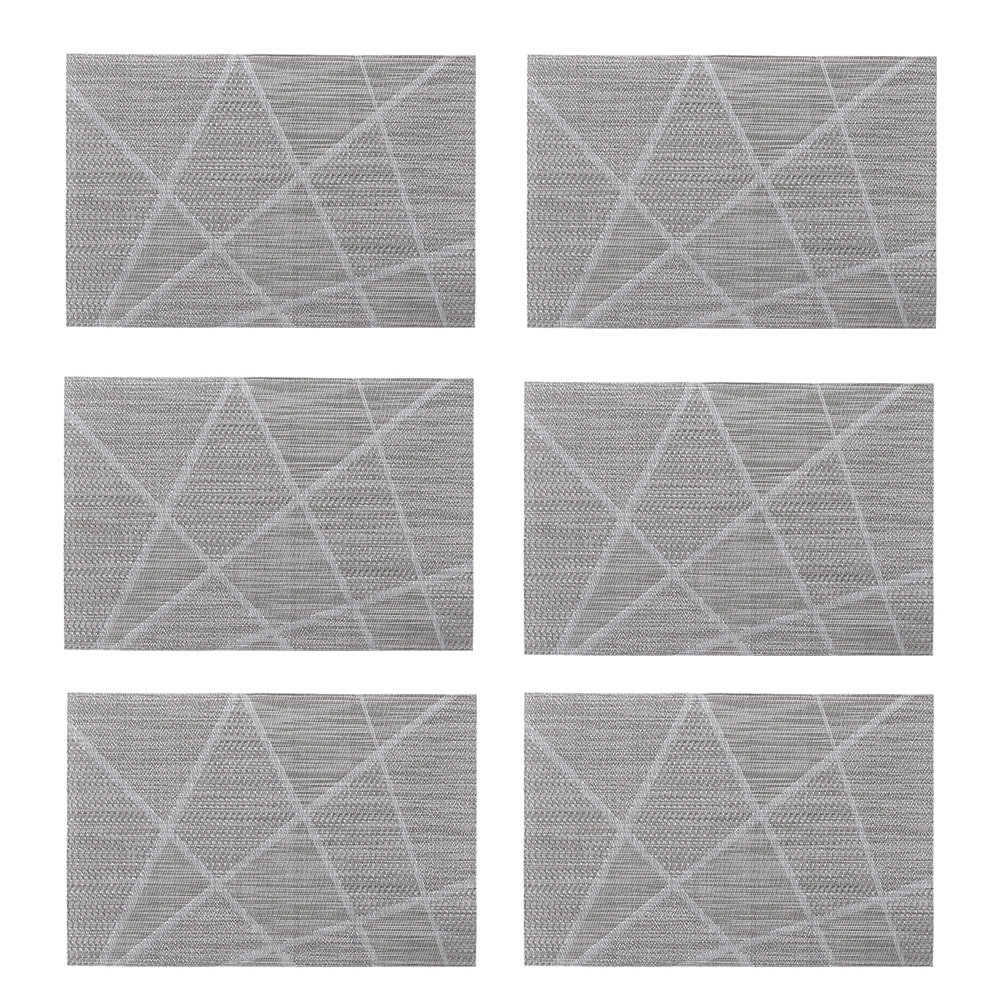 Zeller Present Platzset stylisches Muster, 6-teilig, Kunststoff, 30 x 45 cm günstig online kaufen