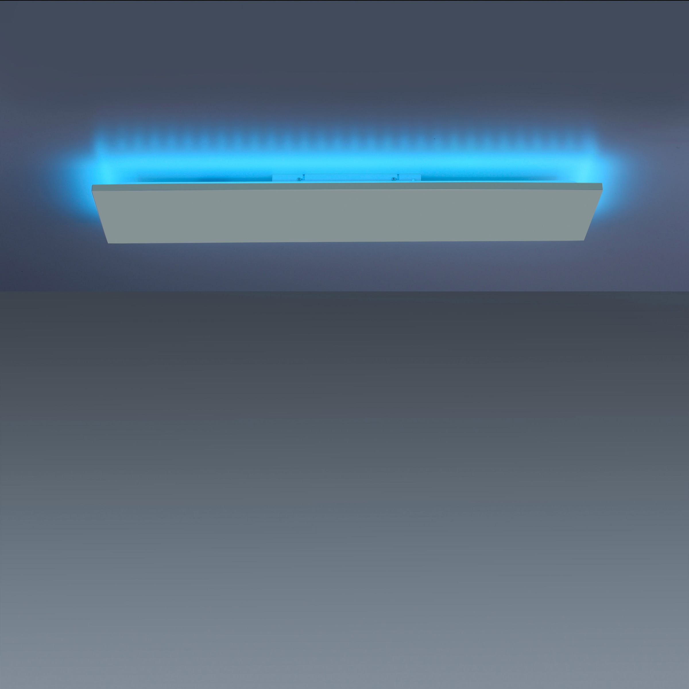 my home LED Deckenleuchte »Floki«, 2 flammig, Leuchtmittel LED-Modul | LED fest integriert, rahmenlos, mit CCT 27W+3W Rainbow RGB, 100x25cm