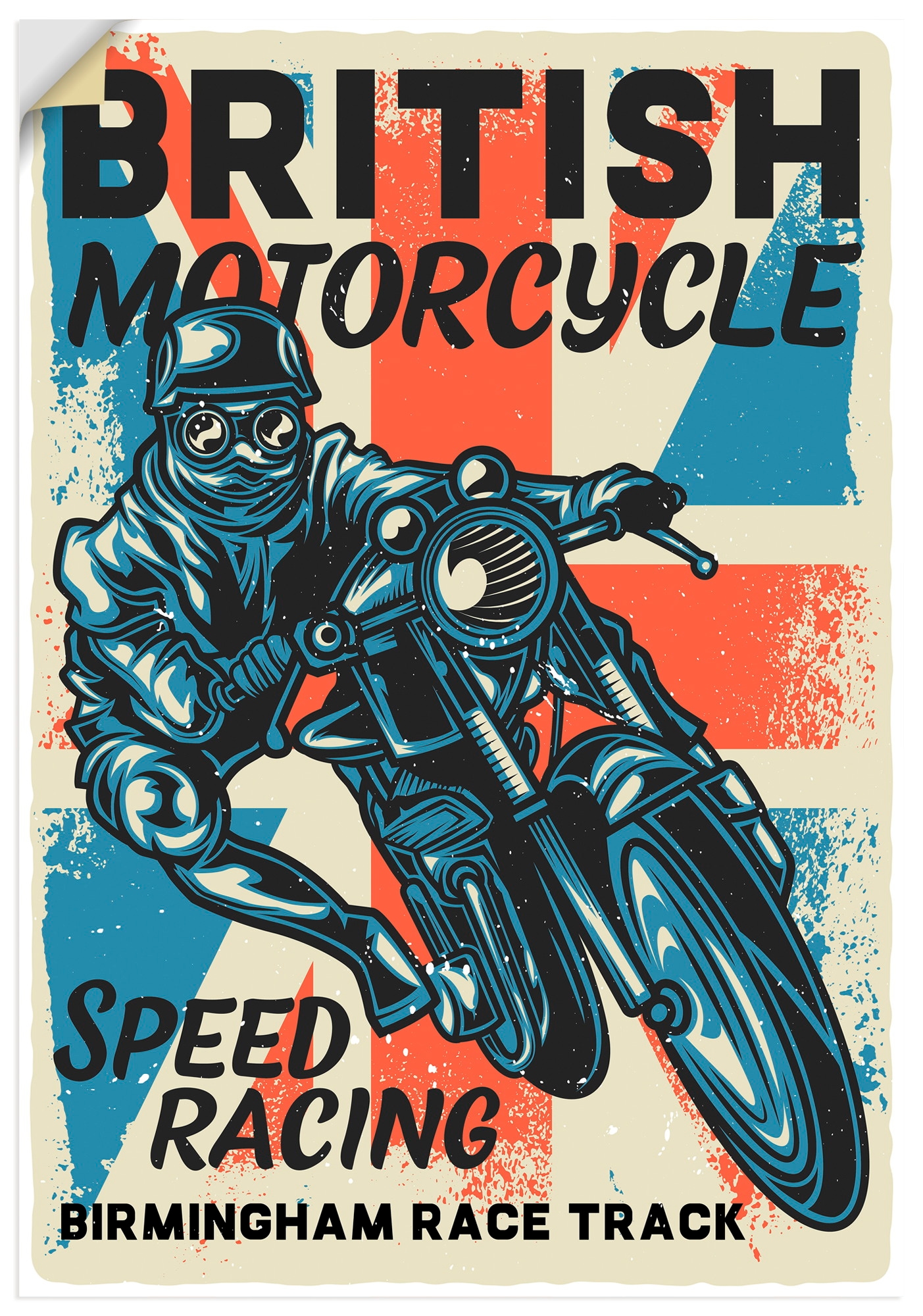 Artland Wandbild "Motorrad Birmingham" 1 Stk. tlg. als Alubild, Leinwandbild, Poster, Wandaufkleber in verschied. Größen