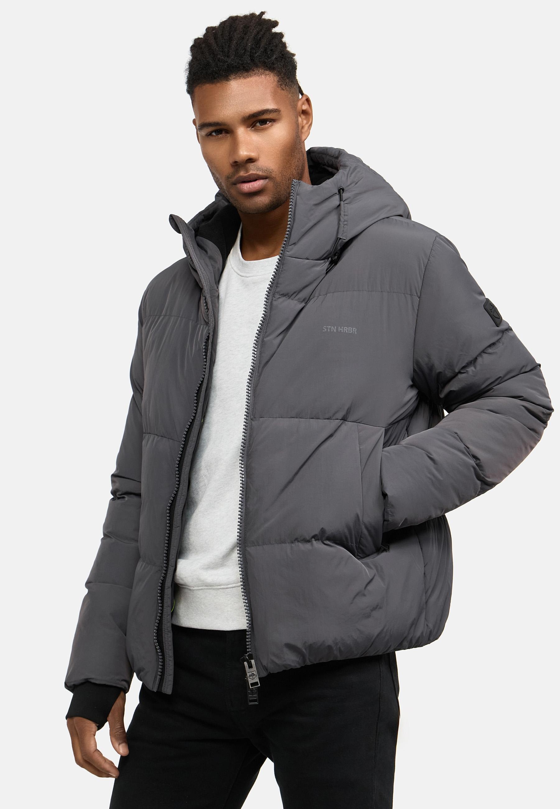 Stone Harbour Steppjacke »Tayroos XX«, mit Kapuze, Gesteppte Herren Winterjacke mit Kapuze
