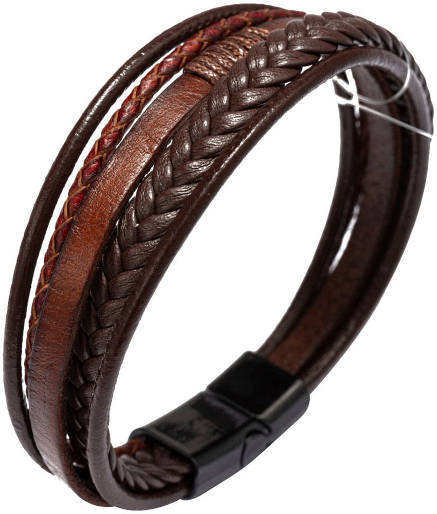 Firetti Lederarmband »Schmuck Geschenk Armschmuck Armkette«, Made in Germany