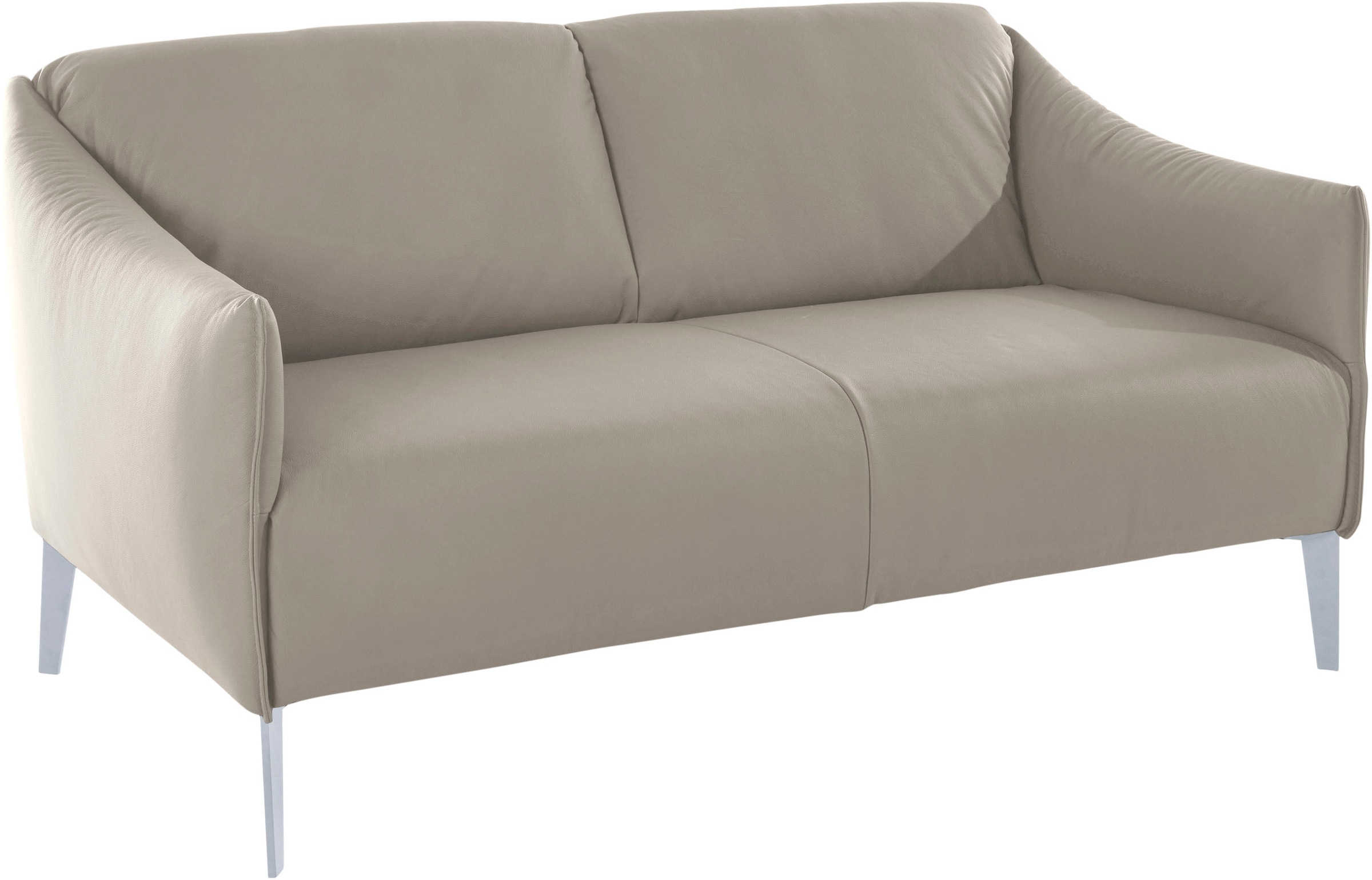 W.SCHILLIG 2-Sitzer "sally" mit Metall-Winkelfüßen in Silber matt, Breite 1 günstig online kaufen