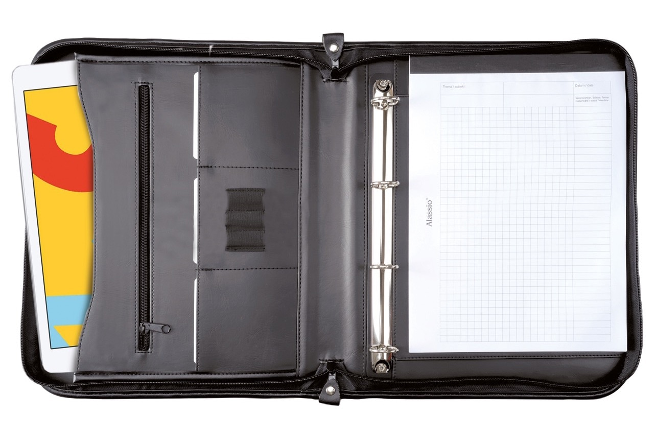 Alassio® Ringbuchmappe »DIN A4, Limone«, aus Leder