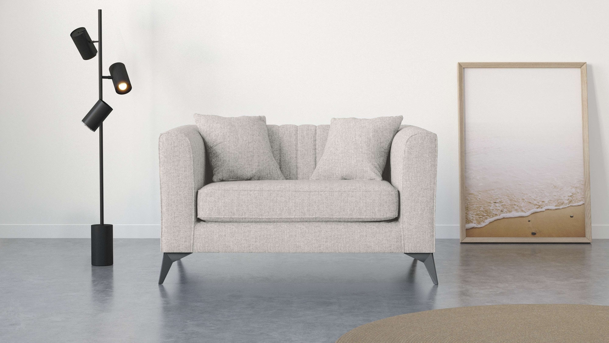 Places of Style Loveseat "MATTHEW B/T/H: 130/86/74 cm Sessel", incl. Zierki günstig online kaufen