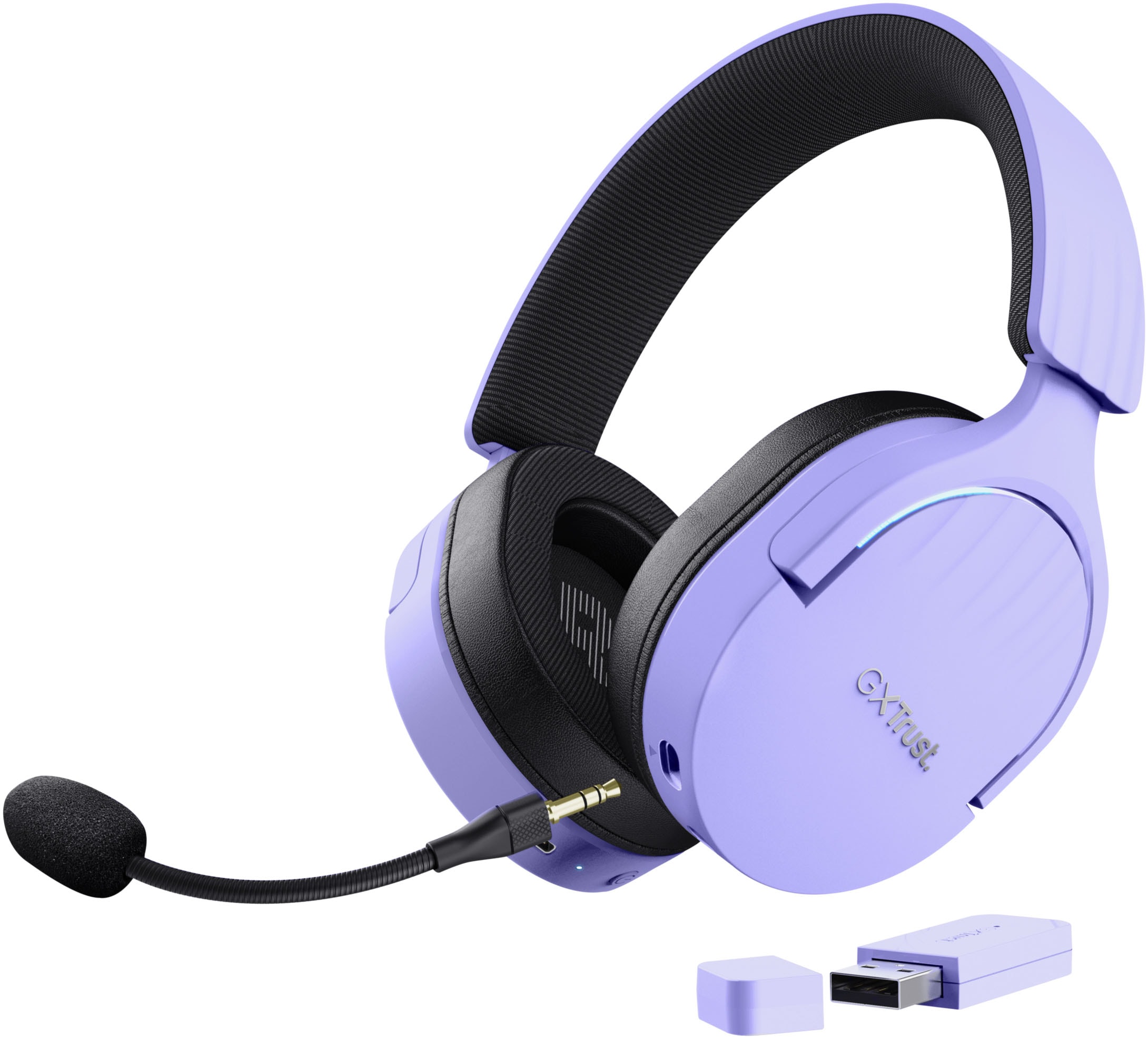 TRUST Gaming-Headset "GXT491 Fayzo", B:18cm H:20cm T:9cm, lila, Kopfhörer