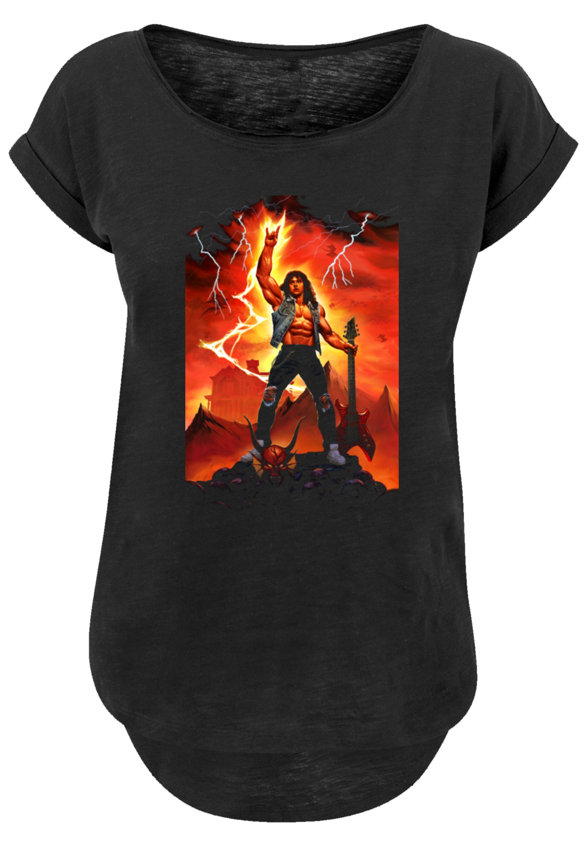F4NT4STIC T-Shirt »Stranger Things Hell Guitar- DTG Netflix TV Series«, Premium Qualität