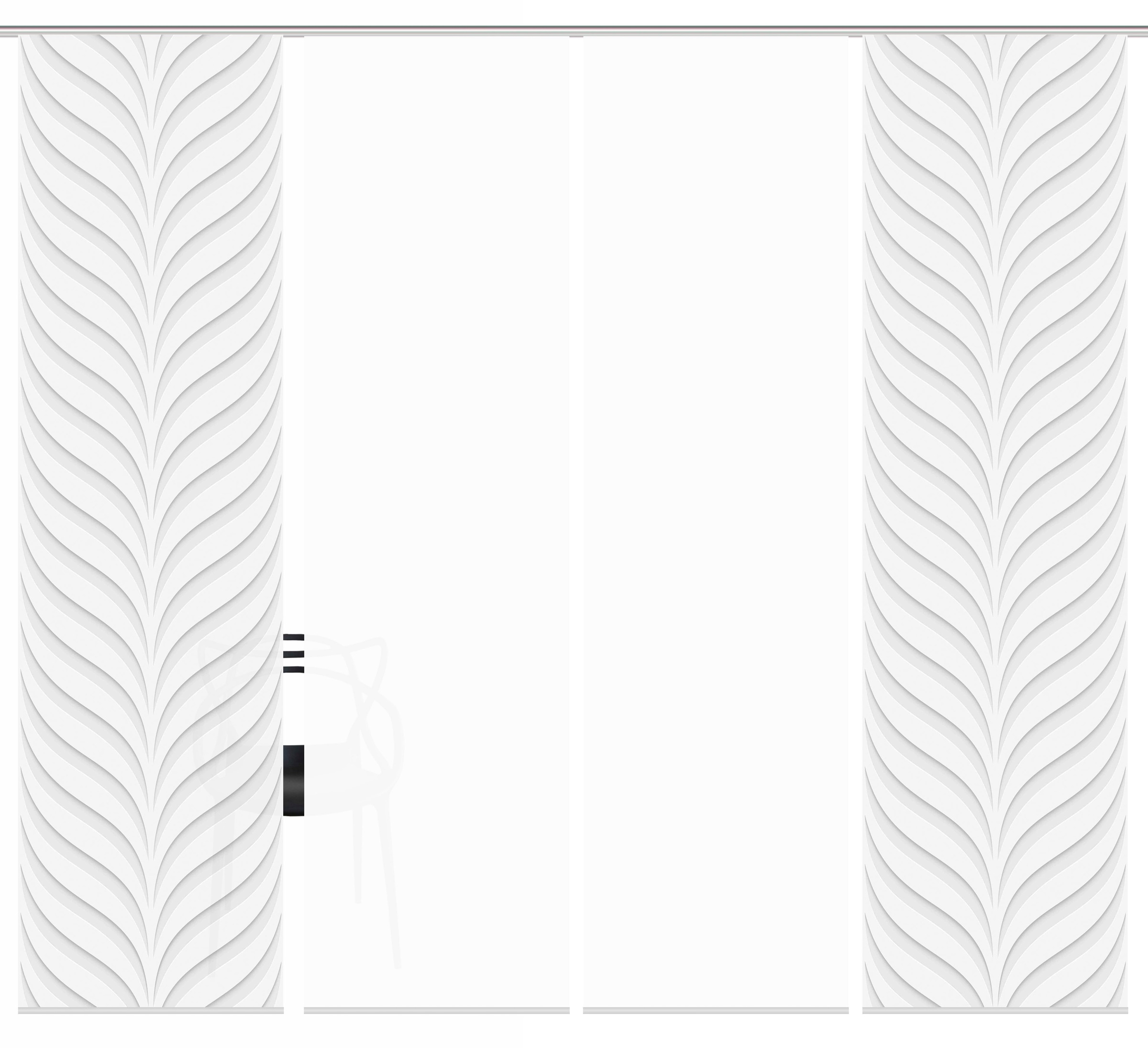 HOME WOHNIDEEN Schiebegardine "MURRAY 4er SET" Paneelwagen 4 Stk. tlg. Schi günstig online kaufen