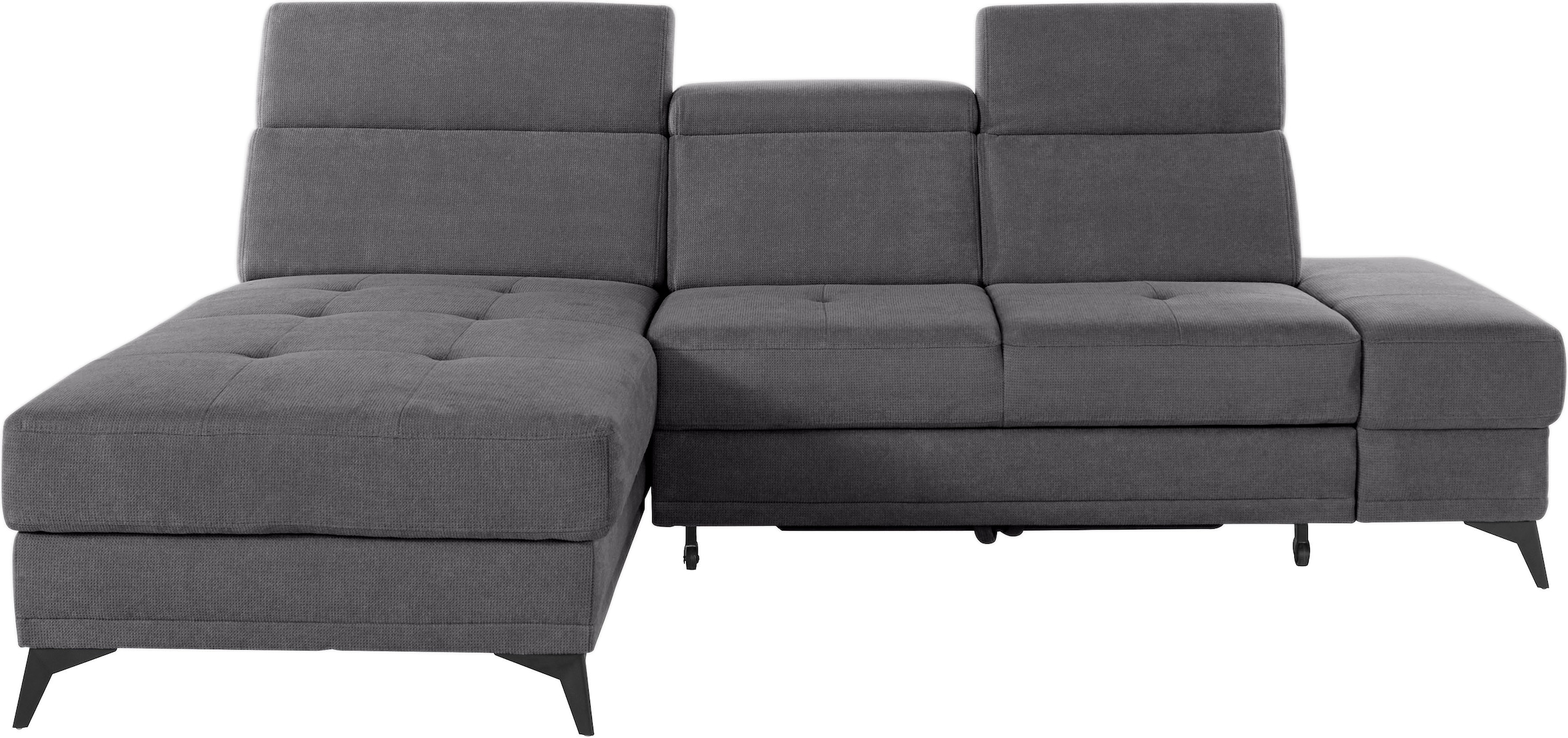 Home affaire Ecksofa "Cardiz L-Form" inkl.Kopfteilverstellung und Federkern günstig online kaufen