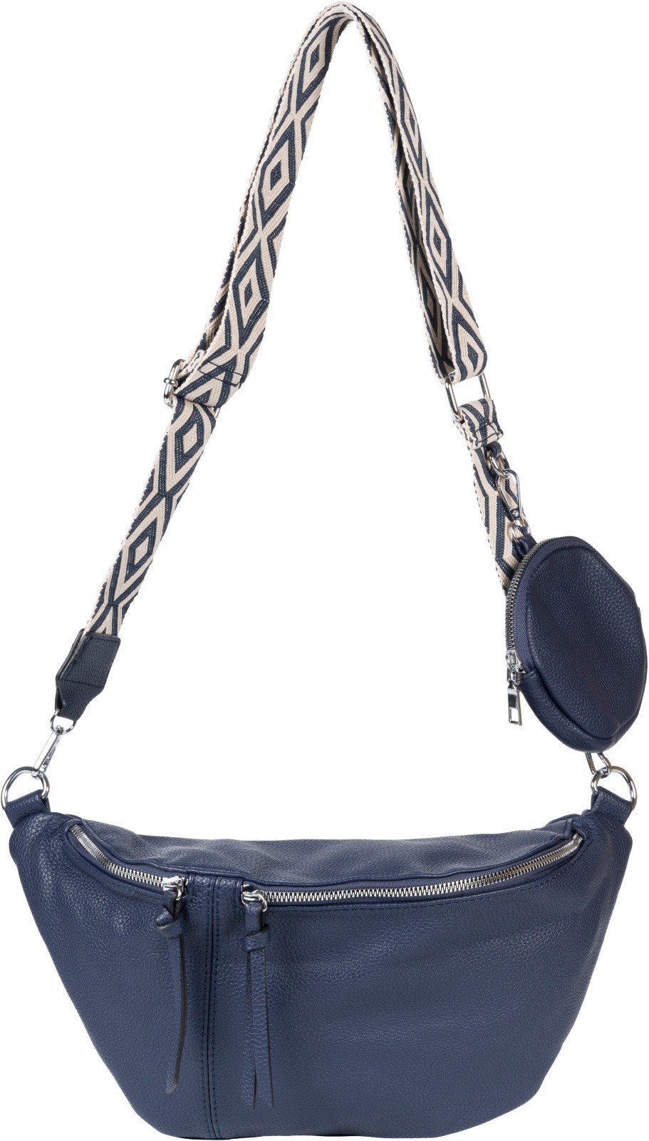 styleBREAKER Umhängetasche "Halbmond Crossbody Bag Set 3-Teilig"