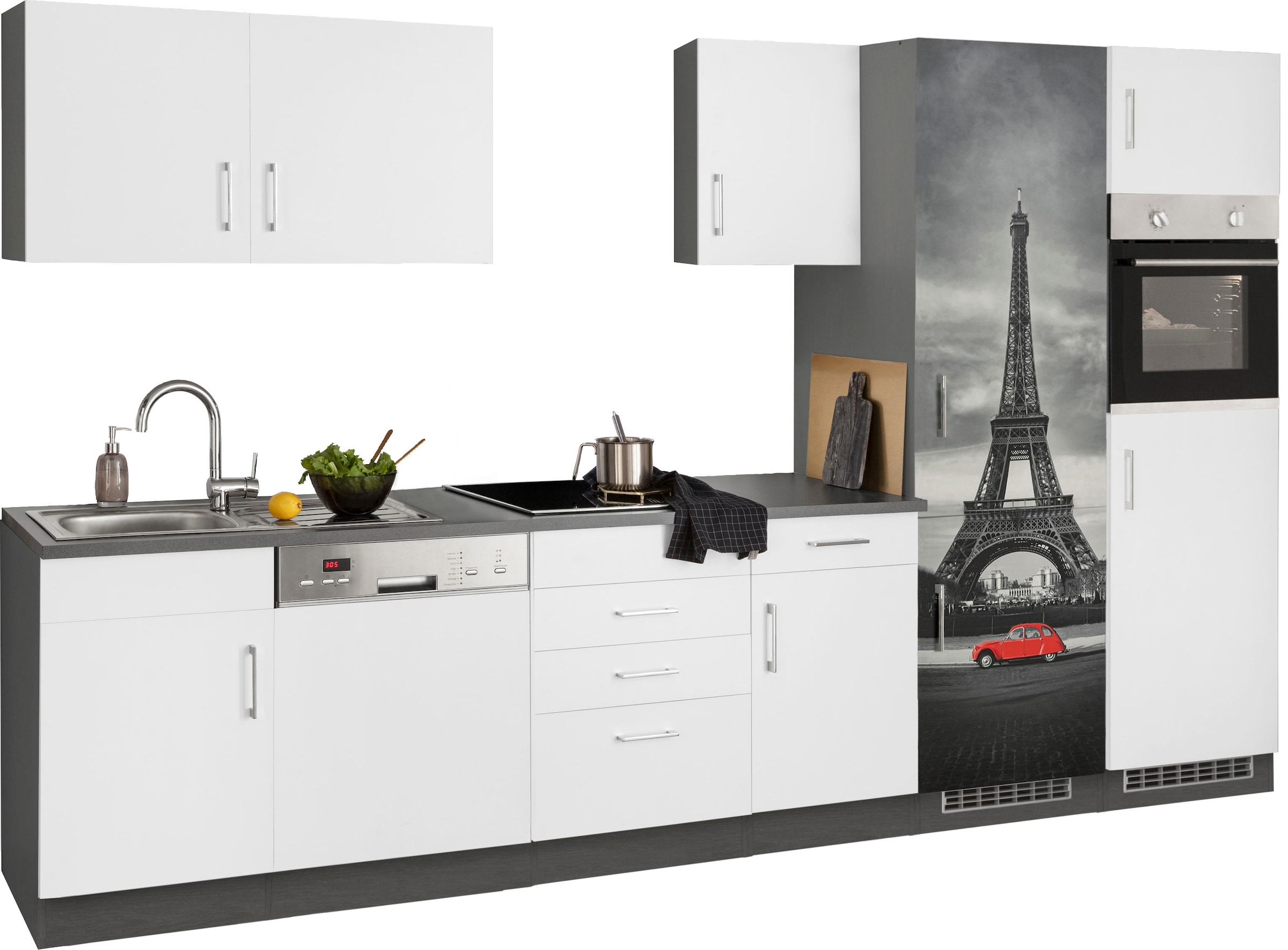 KOCHSTATION Küchenzeile »KS-Paris«, ohne E-Geräte, Breite 340 cm