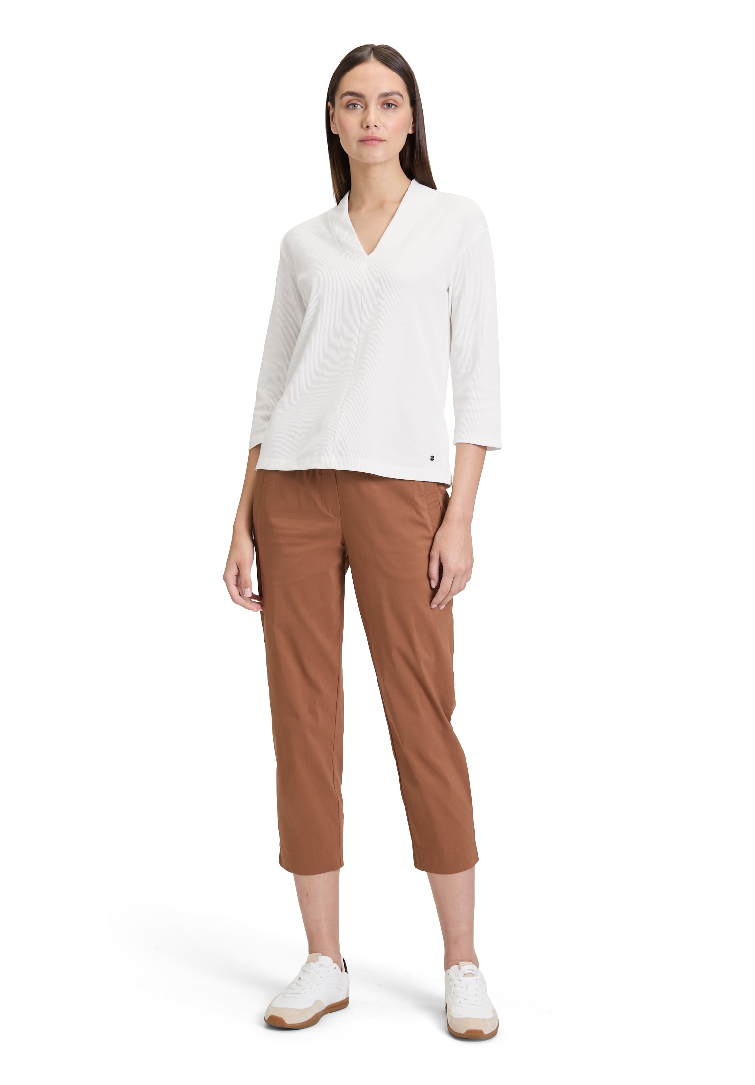 Betty&Co 3/4-Arm-Shirt »Betty & Co Casual-Shirt mit V-Ausschnitt«, (1 tlg.)