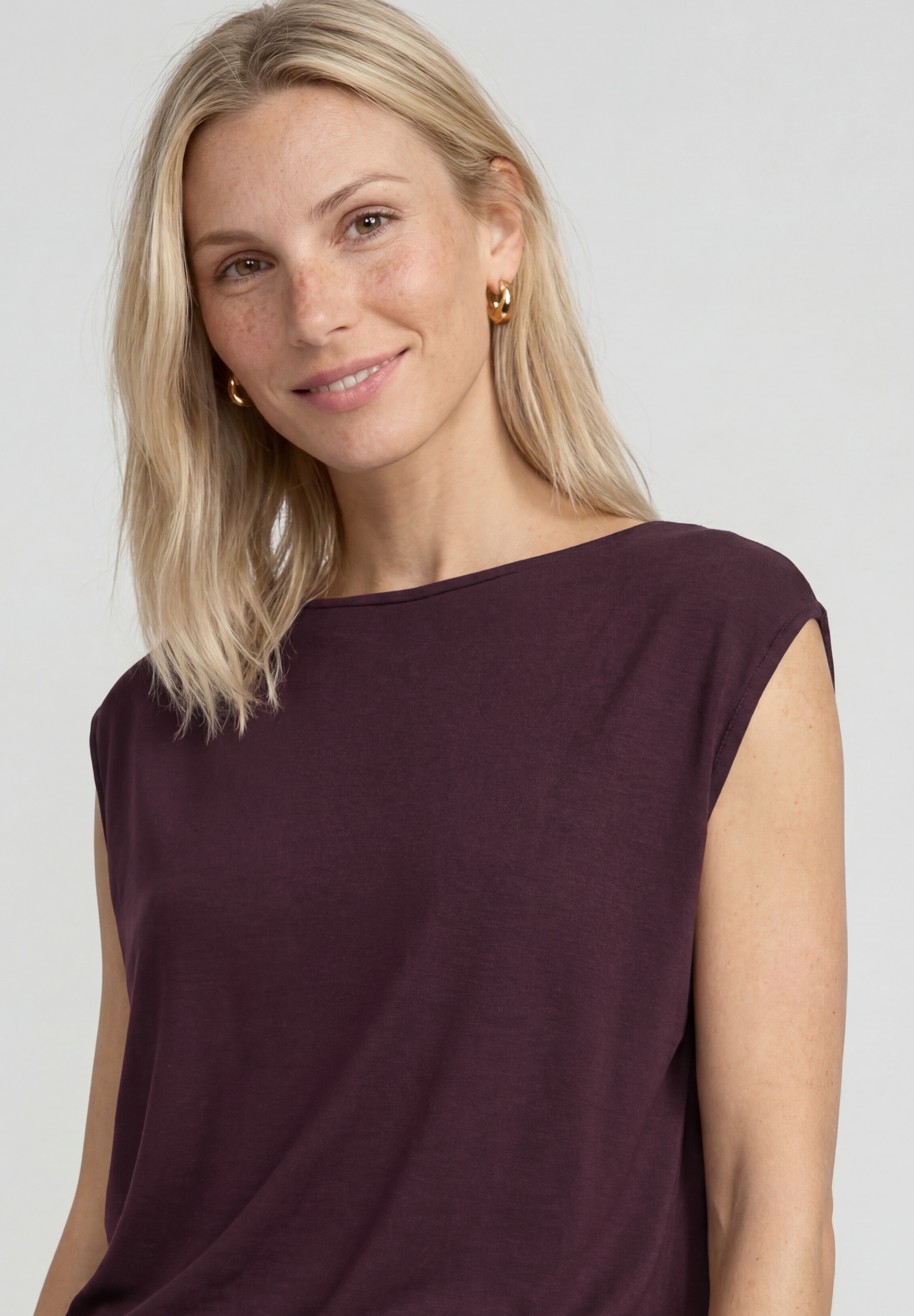 STREET ONE T-Shirt mit U-Boot-Ausschnitt