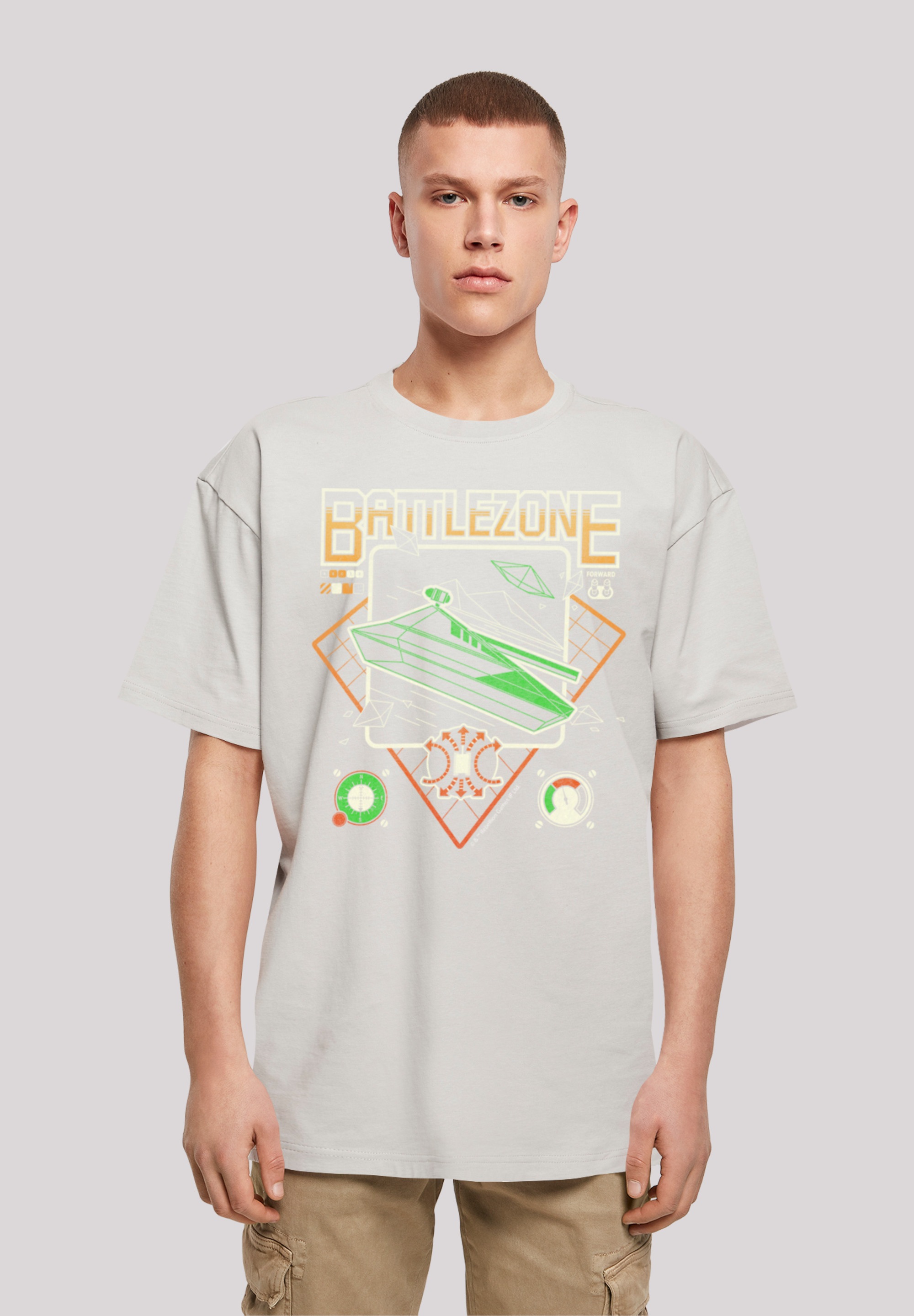 F4NT4STIC T-Shirt "BATTLEZONE Retro Gaming SEVENSQUARED", Print