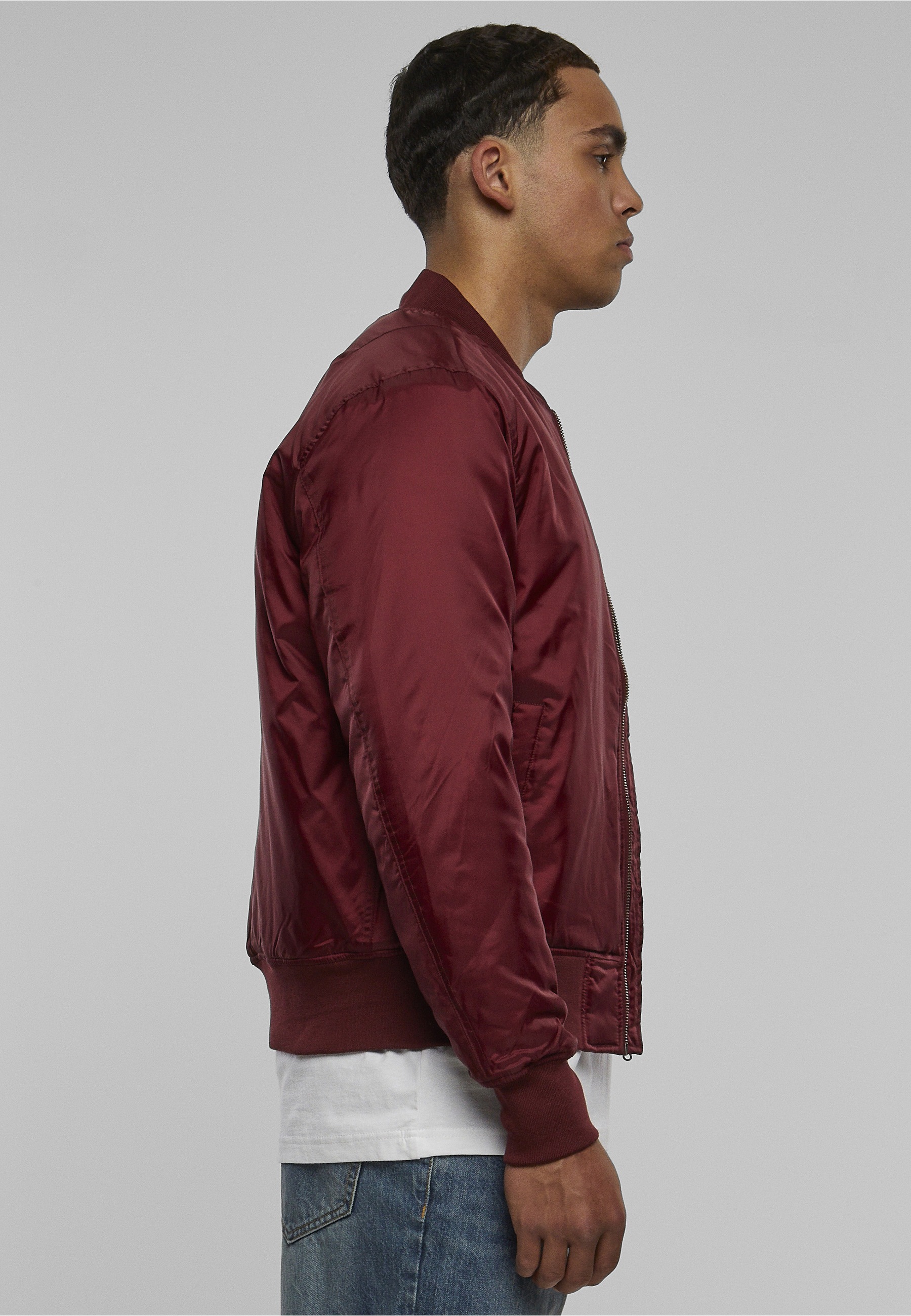 URBAN CLASSICS Anorak »Urban Classics Herren Basic Bomber Jacket« 1 Stk. tlg. ohne Kapuze