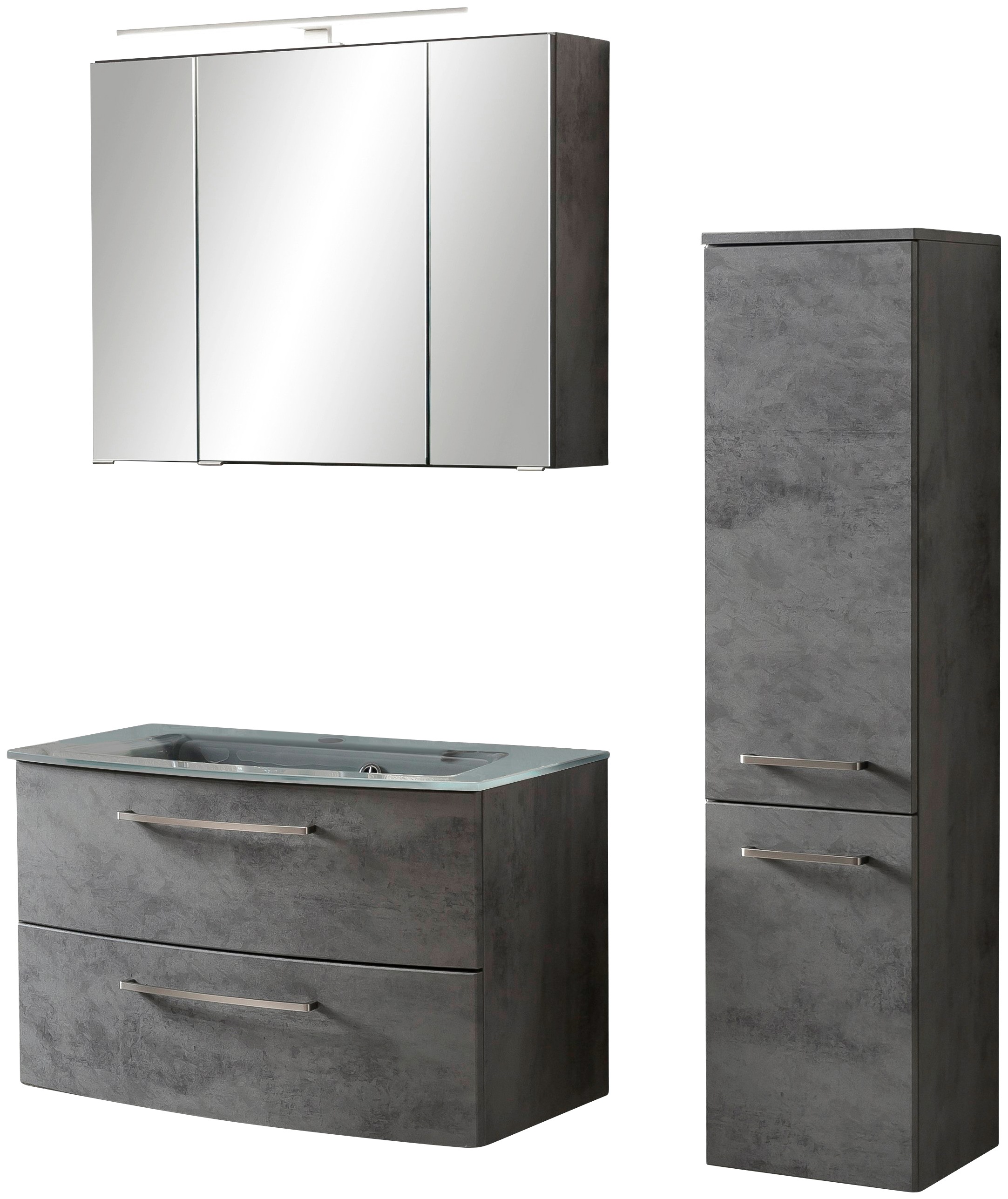 welltime Badezimmer-Set "Windau" Set, 3 Stk. tlg. bestehend aus Waschtisch- günstig online kaufen