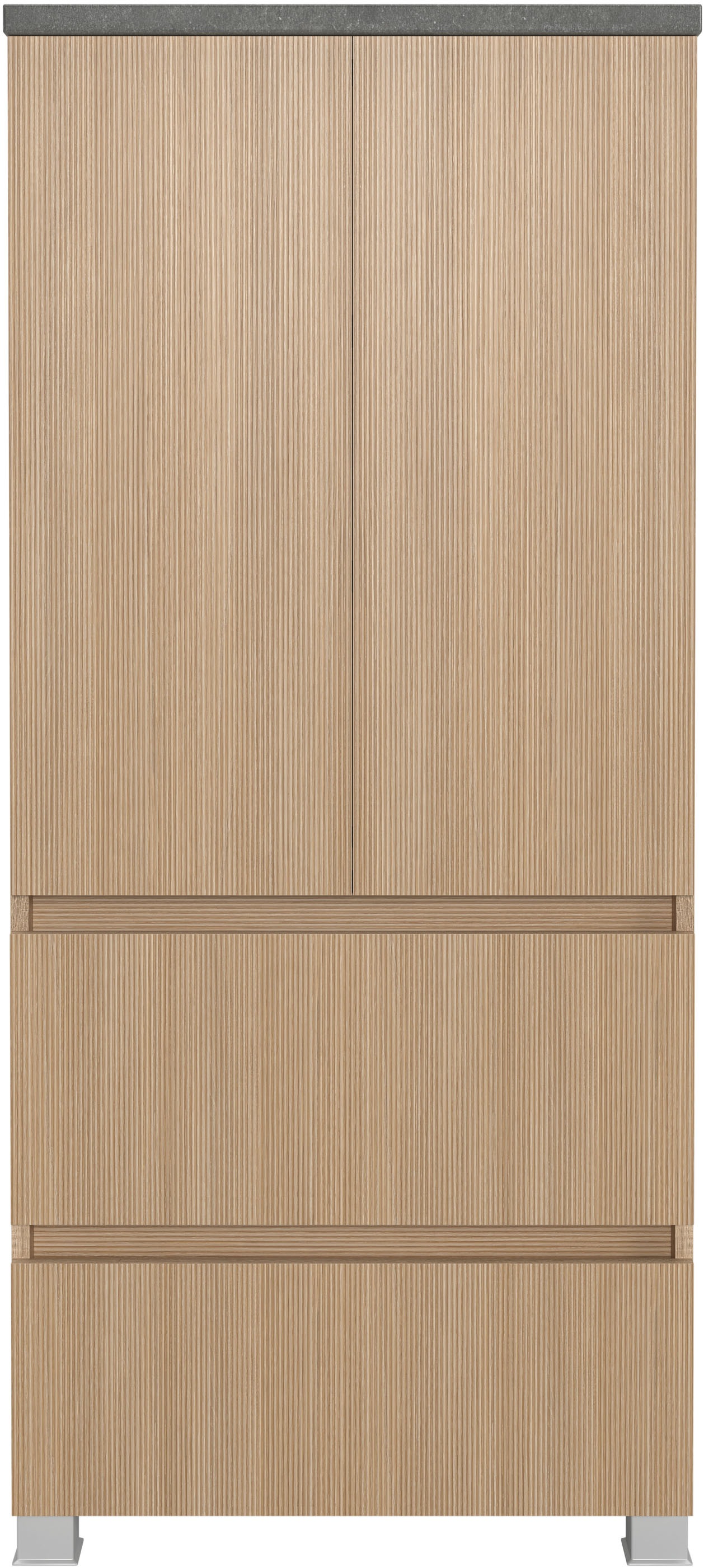 Thumbnail - welltime Midischrank "EIXO, 2 Türen, 2 verstellbare Einlegeböden, 2 Softclose-Auszüge"