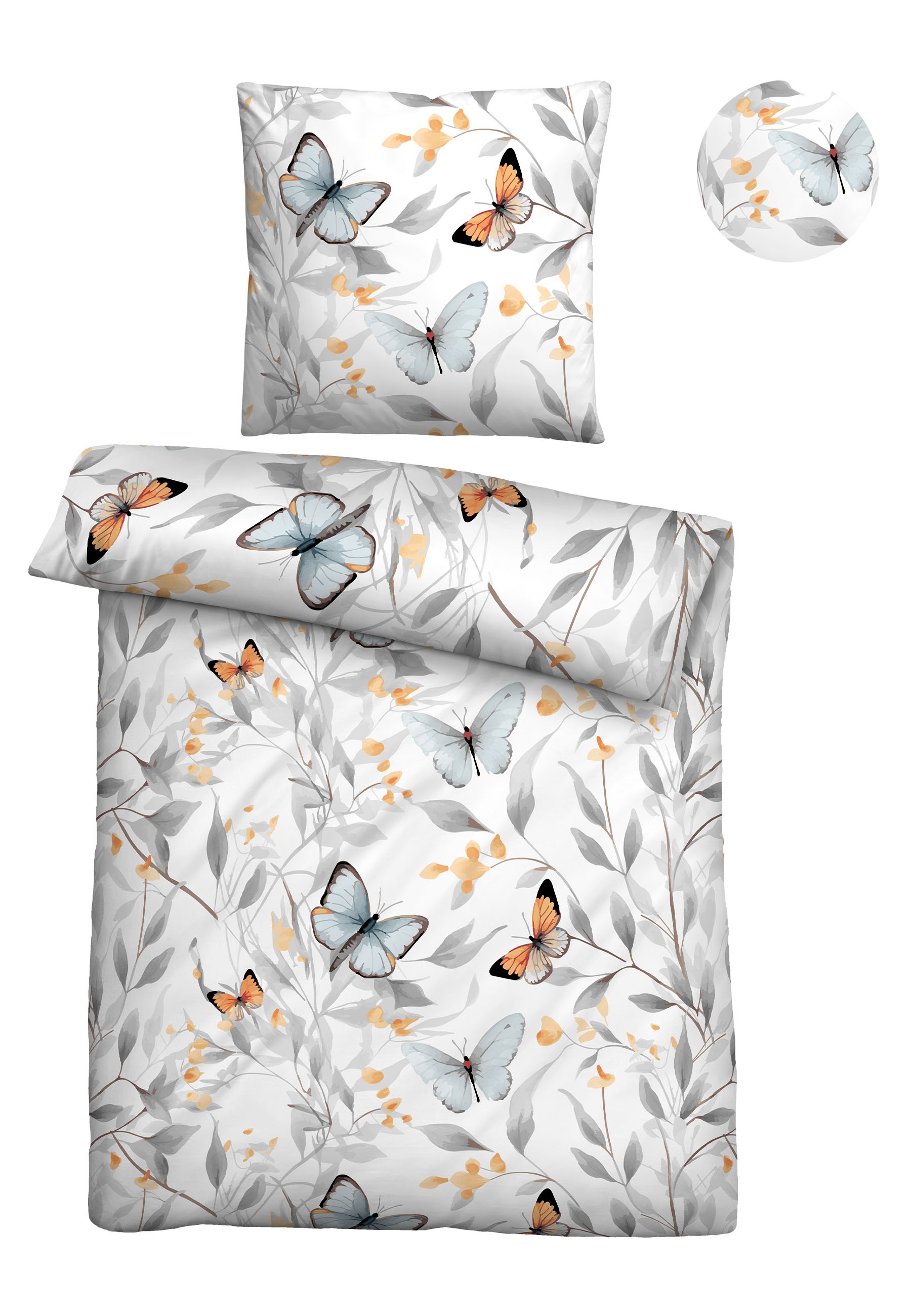 Biberna Bettwäsche "0474494" 2 Stk. natürlicher Rohstoff, schnelltrocknend, günstig online kaufen