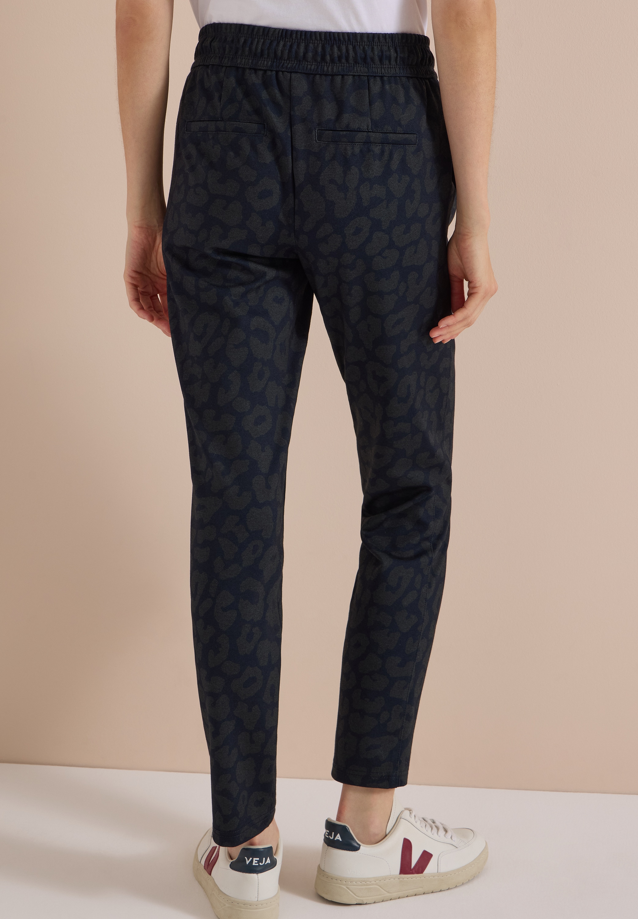 Cecil Stoffhose »Style Tracey«  mit Animla-Print und elastischem Bund mit Tunnelzug