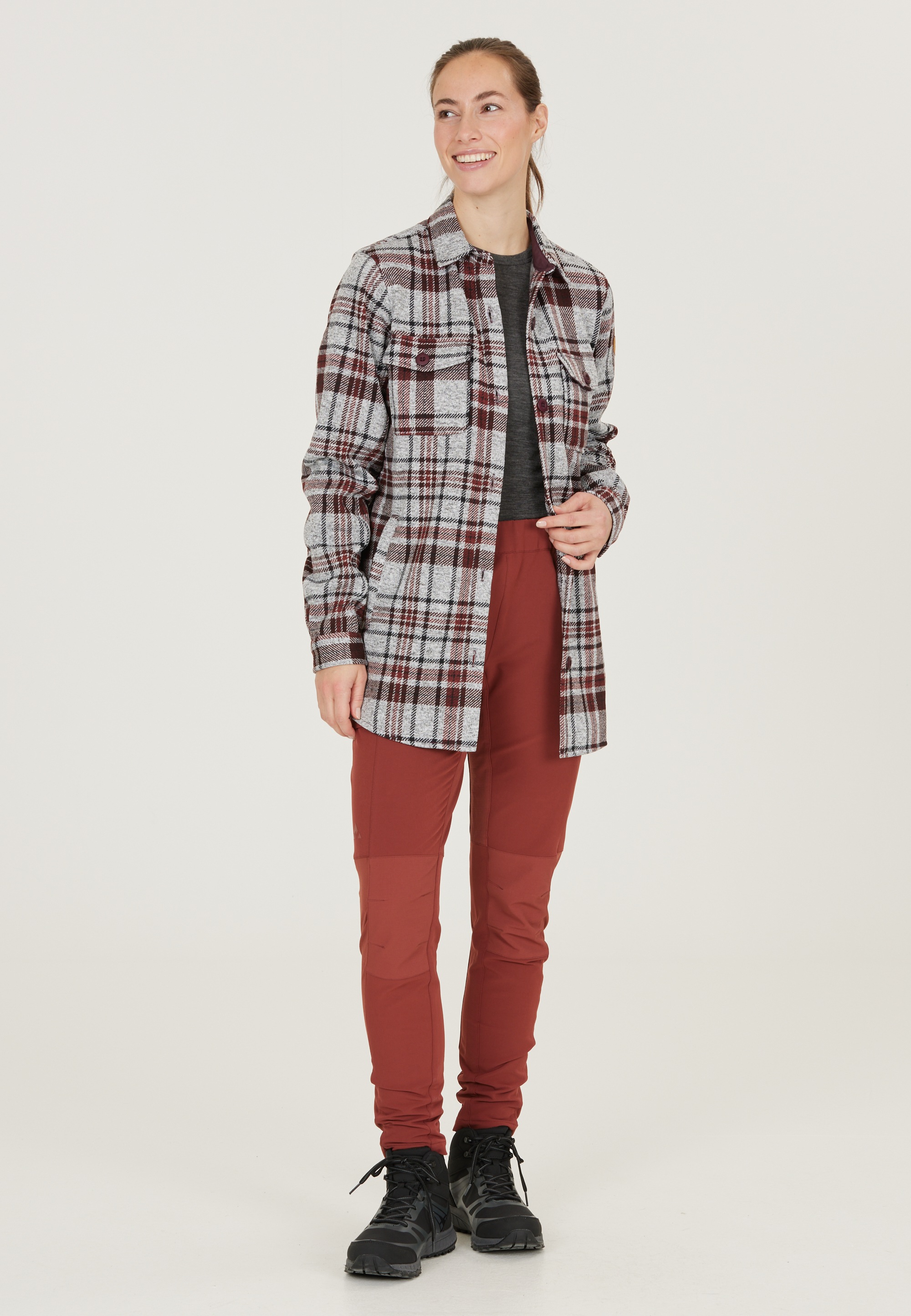 WHISTLER Fleeceshirt "Milly" 1 Stk. mit tollem Karo-Muster günstig online kaufen